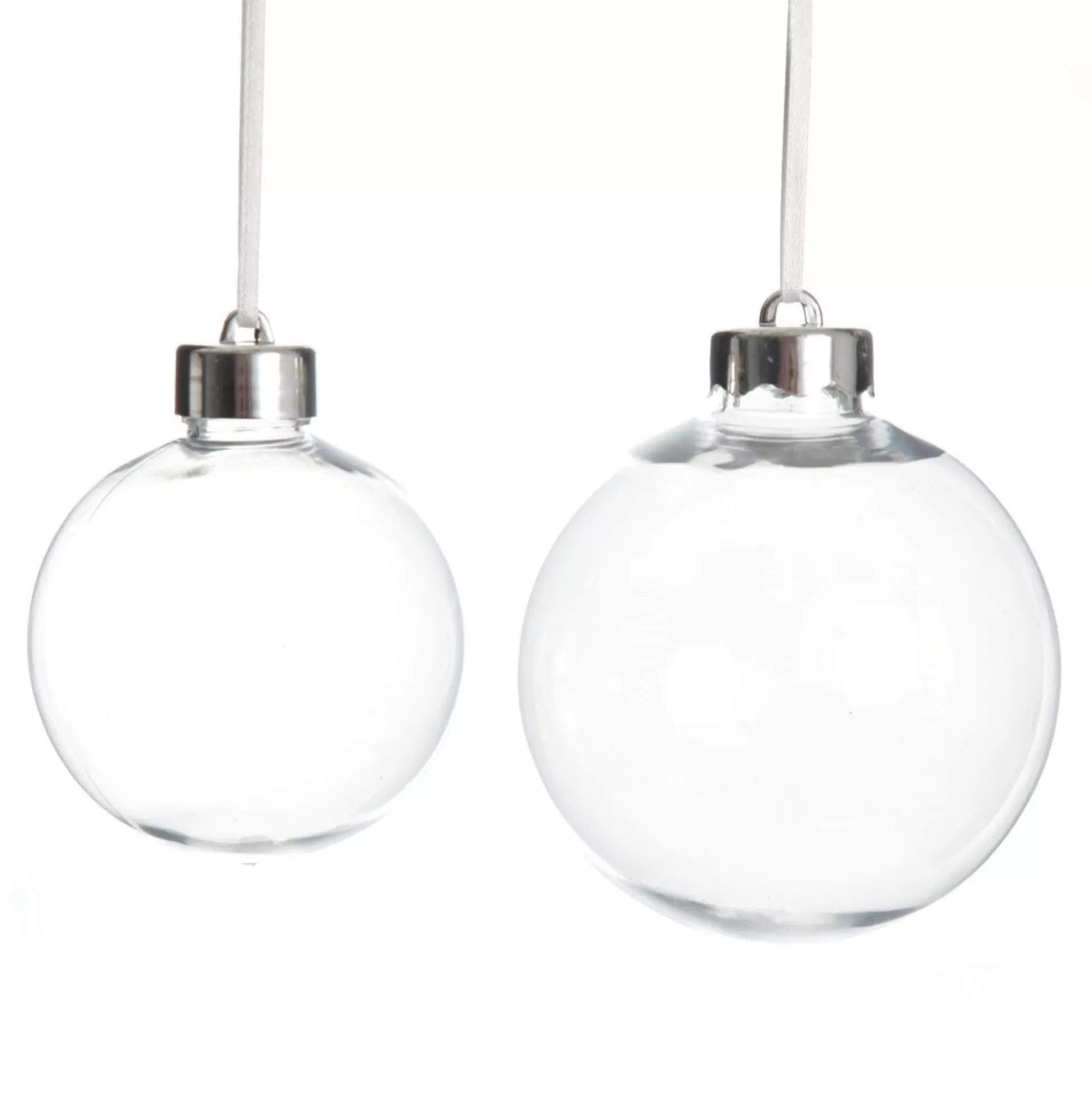 10cm Clear Acrylic Craft Bauble Craft Baubles |