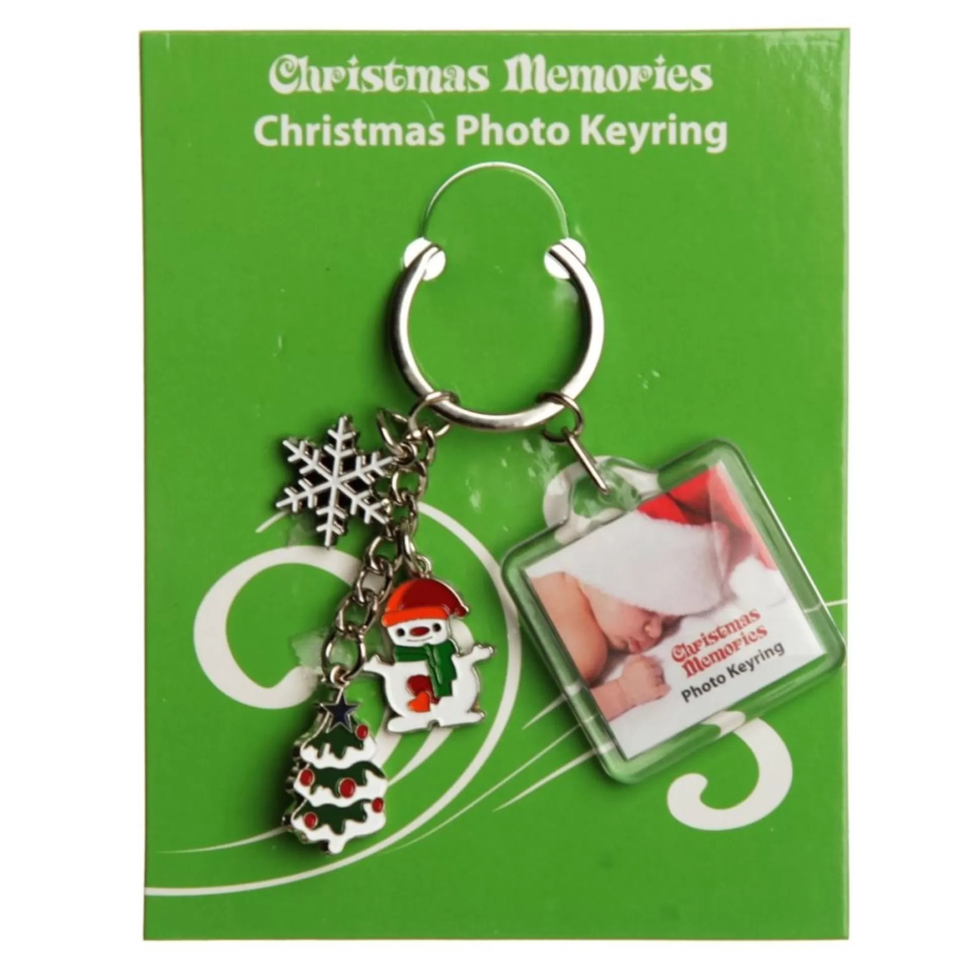 Acrylic Photo Keyring With Snowflake Charm Photo Gifts |