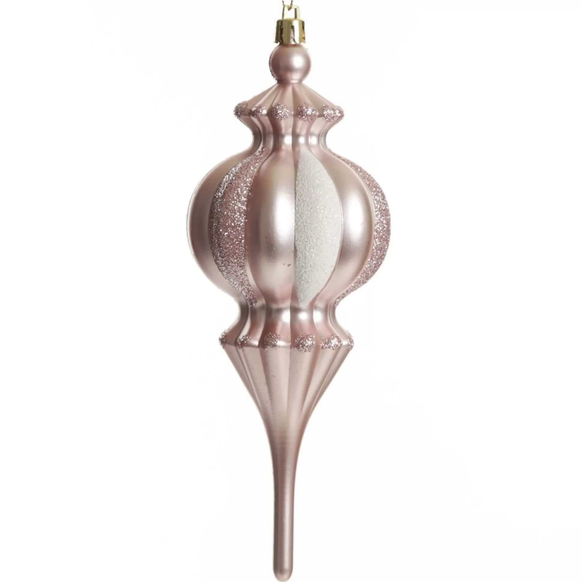 Baby Pink Christmas Finial Decoration Finials And Drops |