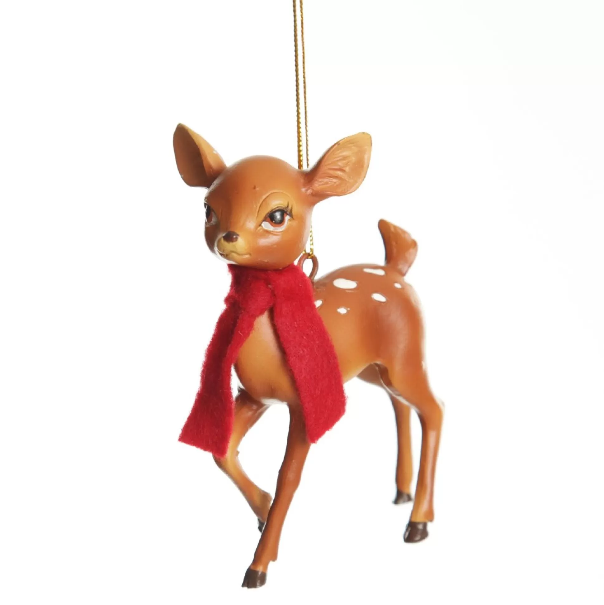 Bambi with Scarf Hanging Christmas Decoration Christmas Tree Decorations |