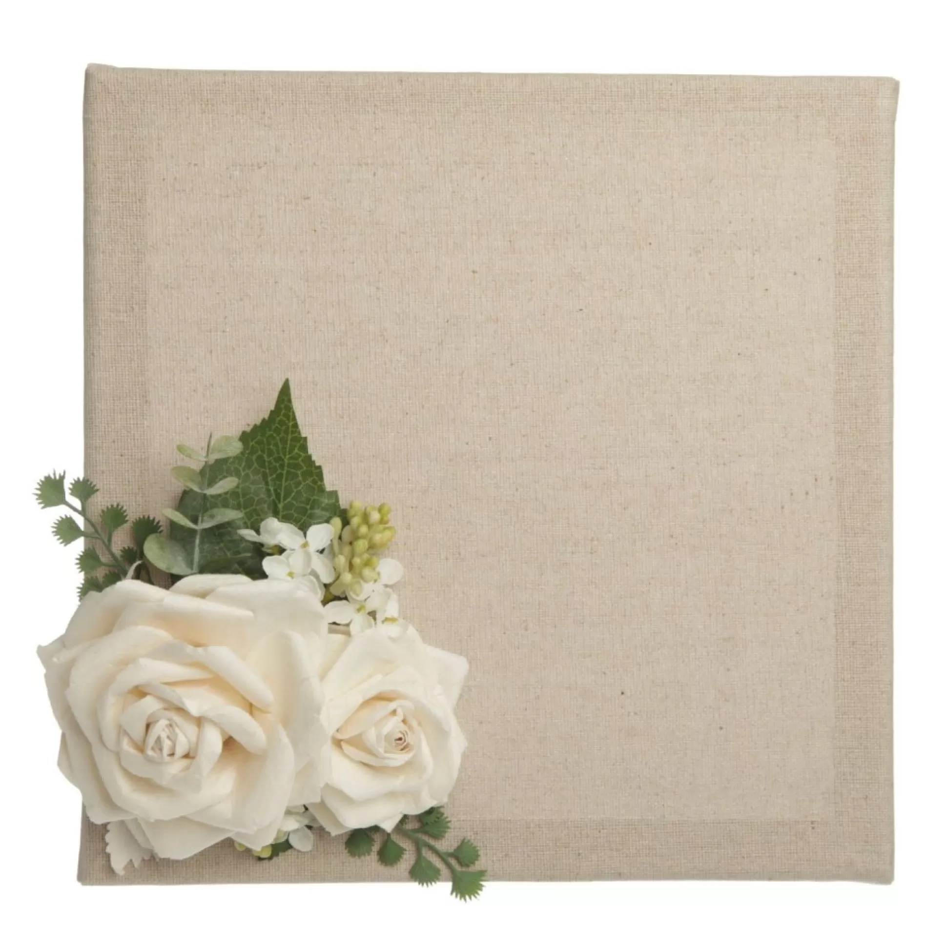 Blank Natural Burlap Square Canvas Plaque Christmas Craft Supplies |