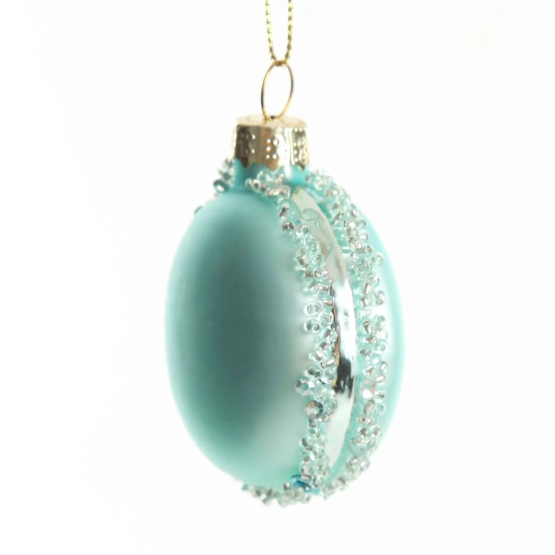 Blue Glass Macaron Christmas Tree Decoration Christmas Tree Decorations |