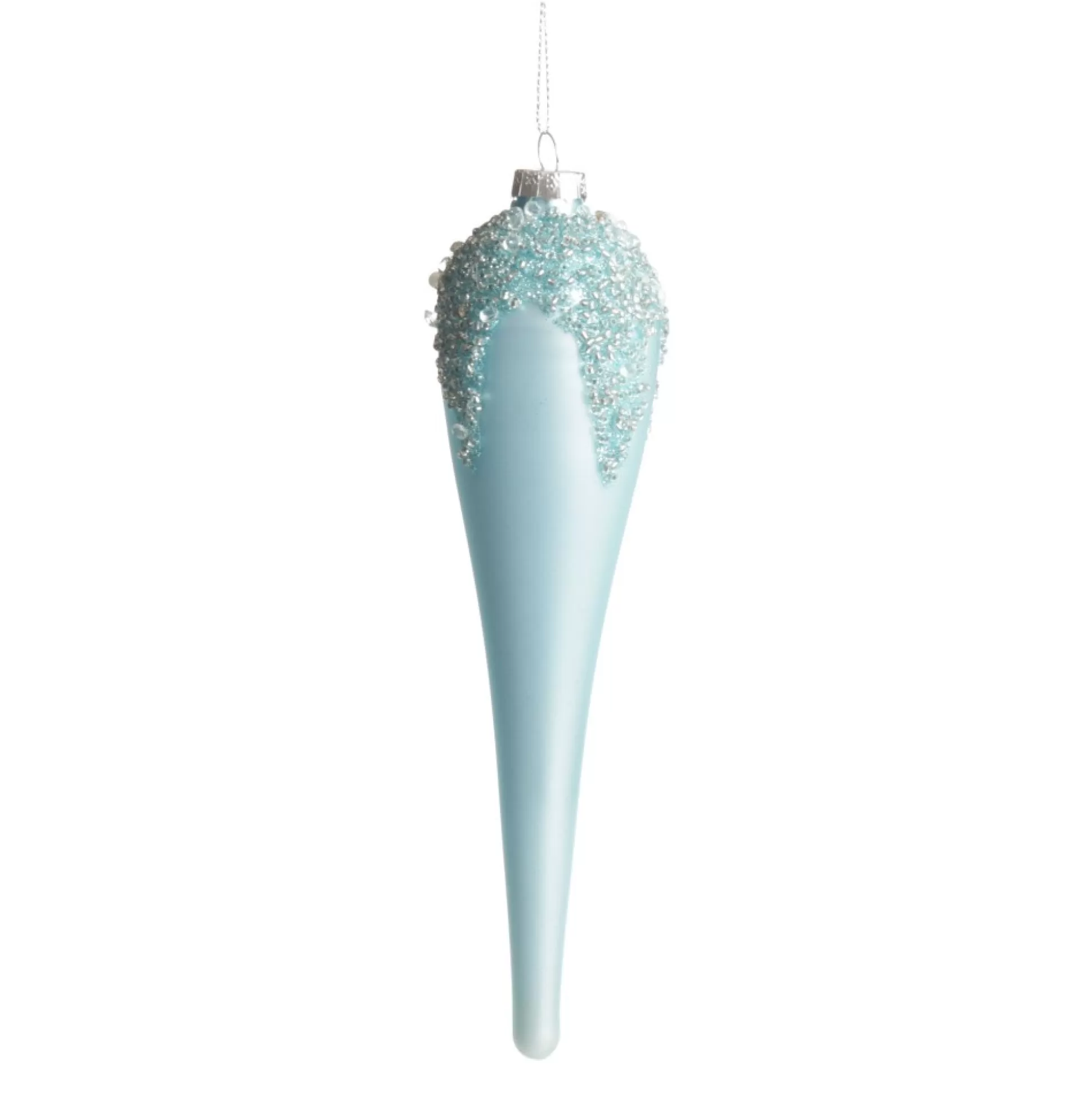 Blue Icicle Hanging Long Drop Decoration Finials And Drops |