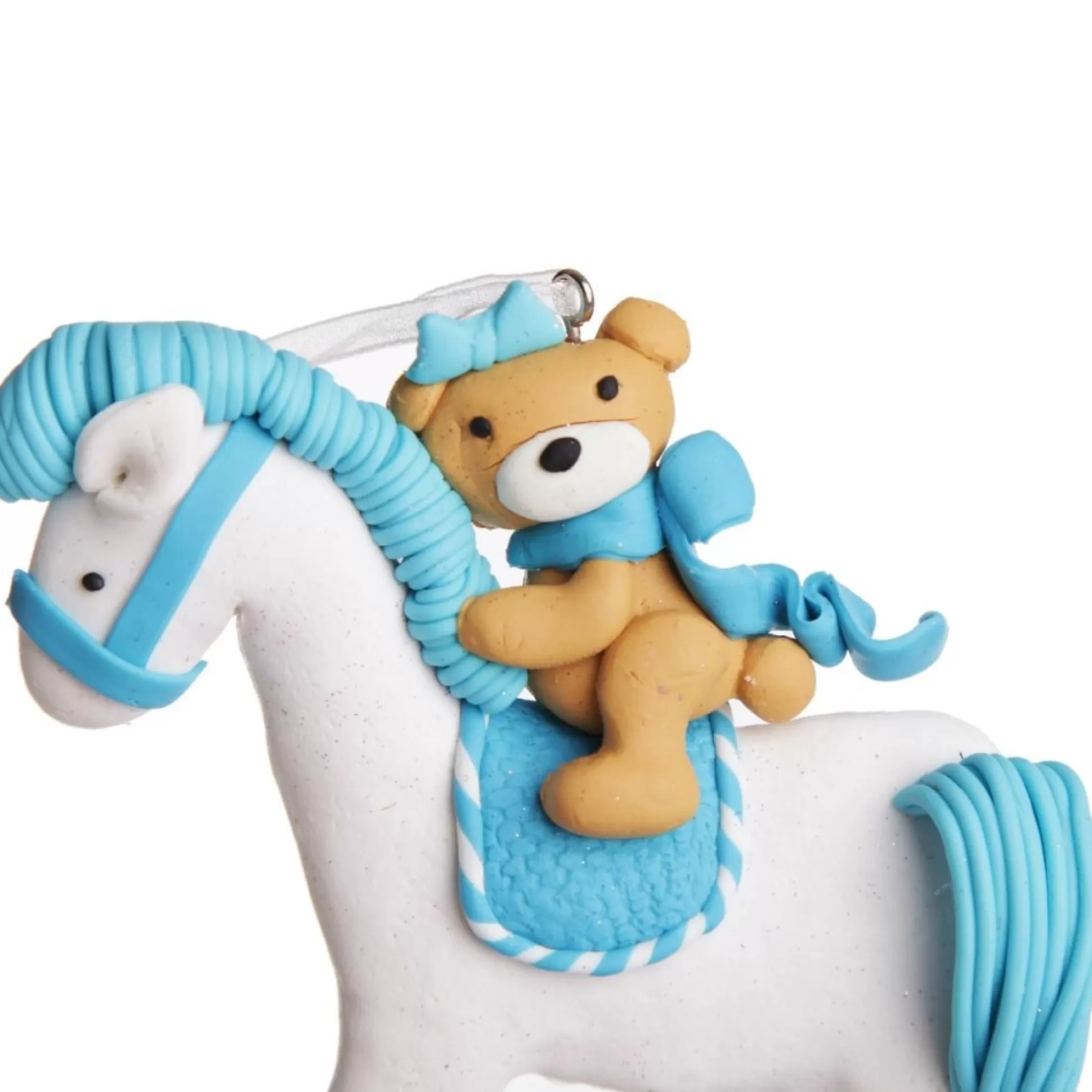 Blue Rocking Horse Decoration Personalised Decorations |