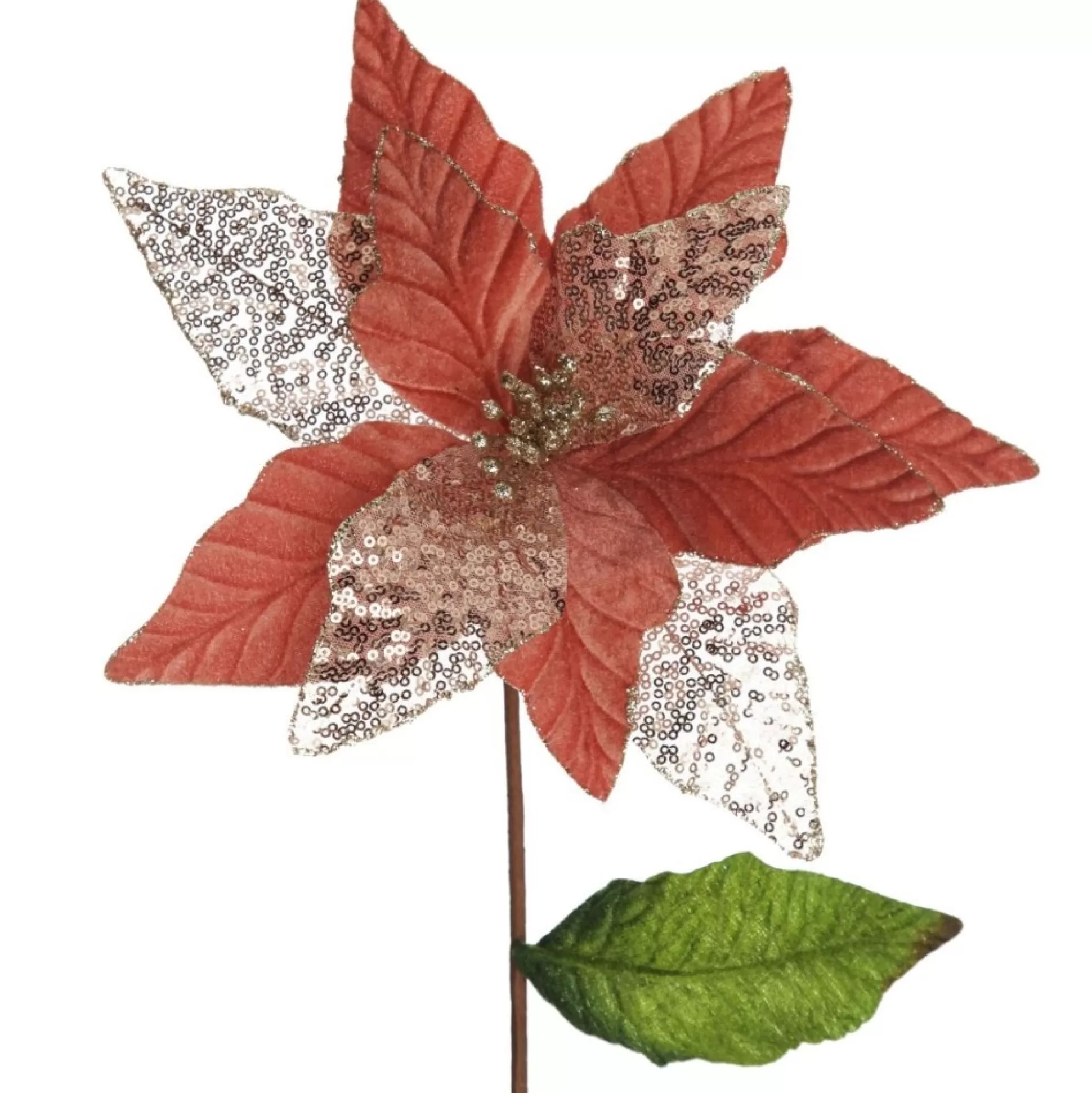 Blush Velvet Sequin Flower Christmas Flowers |