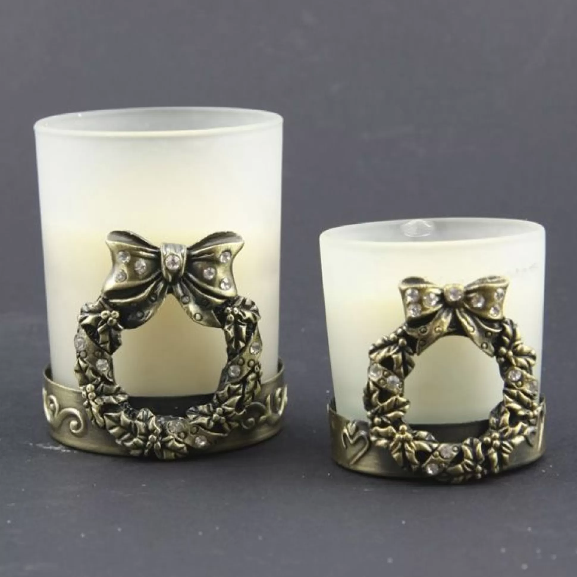 Brass Wreath Tea Light Christmas Candles And Scents |