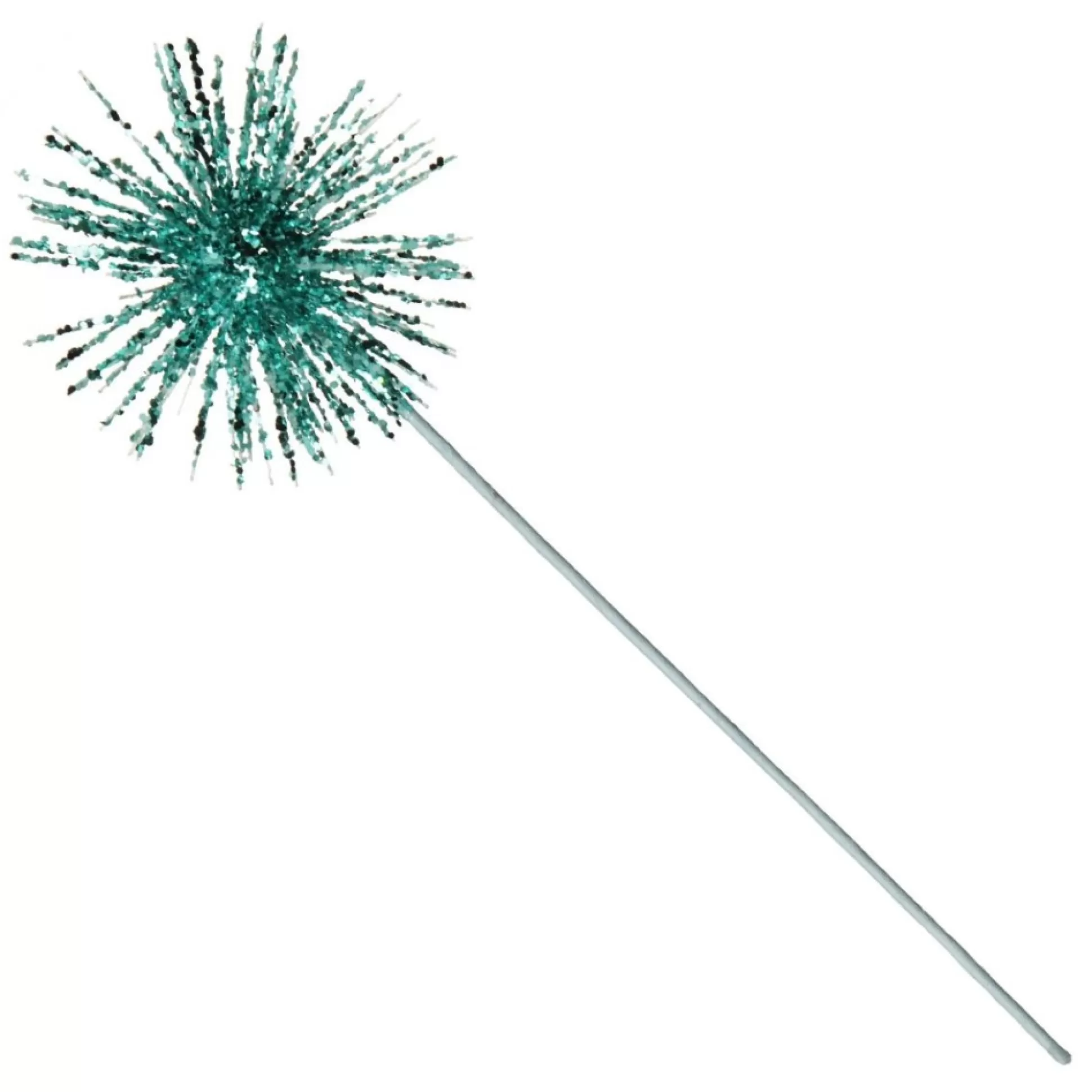 Bright Blue Starburst Sparkle Pick Christmas Tree Picks |