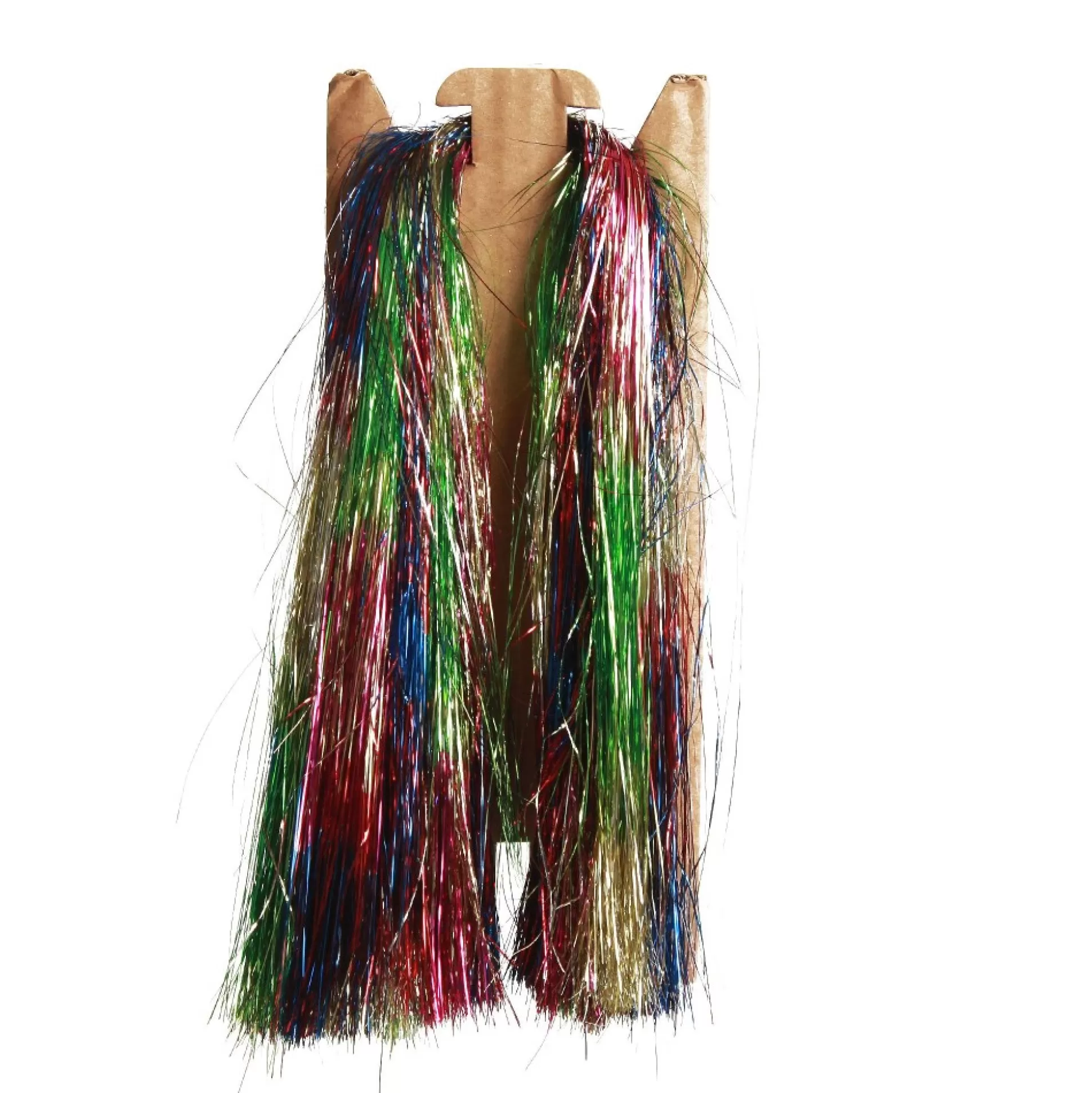 Bright Multicolour Metallic Tinsel Fringe Tree Garlands |