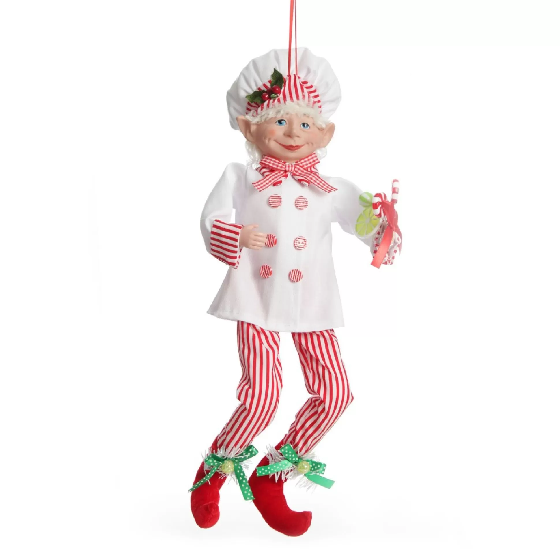 Candy Cane Chef Elf Ornament Christmas Elves And Fairies |