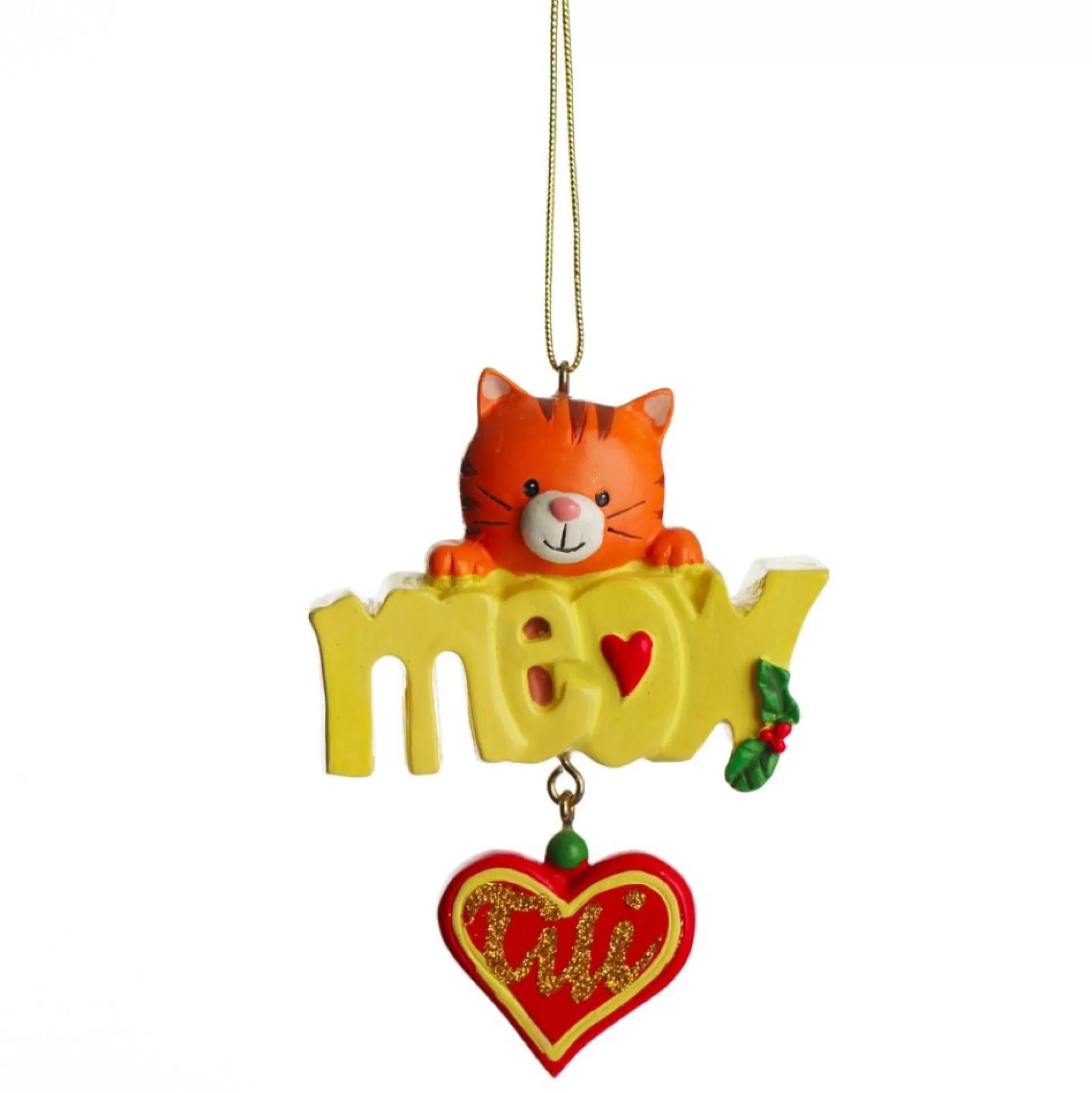 Cat Meow Ornament Personalised Decorations |