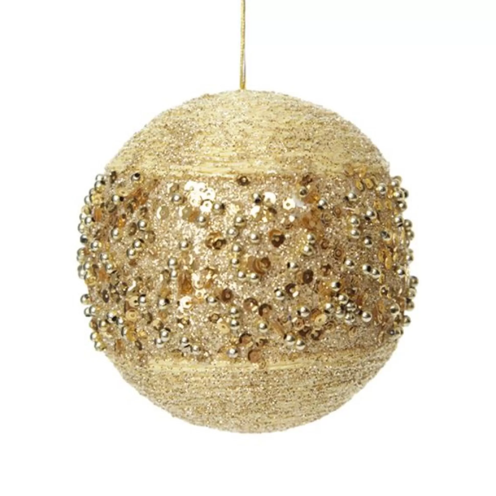 Champagne Glitter Sequin Ball Decorative Christmas Baubles |