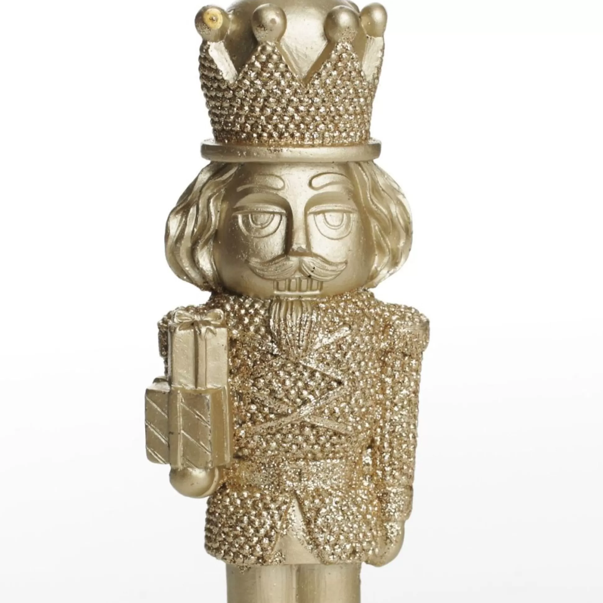 Champagne Polyresin Nutcracker with Presents Christmas Nutcrackers |