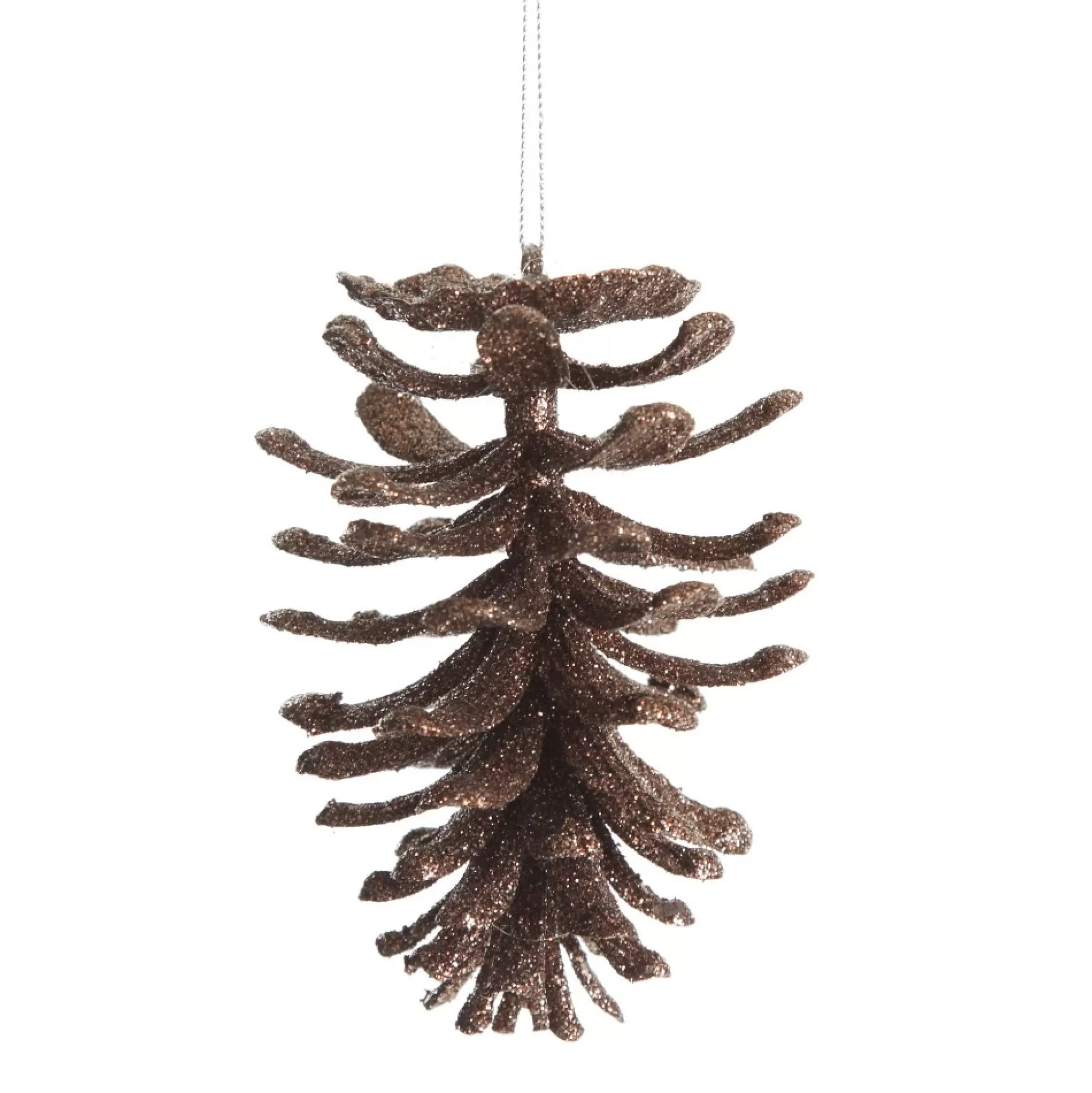 Chocolate Glitter Faux Hanging Pinecone Pinecones And Acorns |