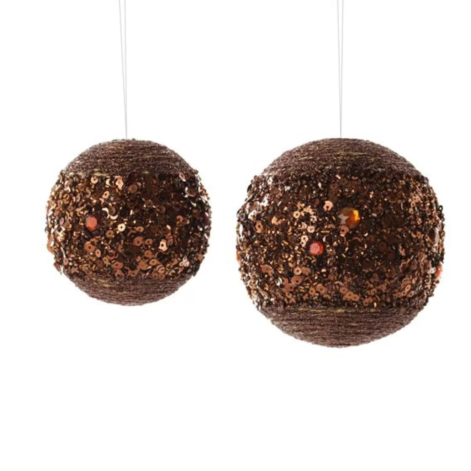 Chocolate Glitter Sequin Ball Decorative Christmas Baubles |