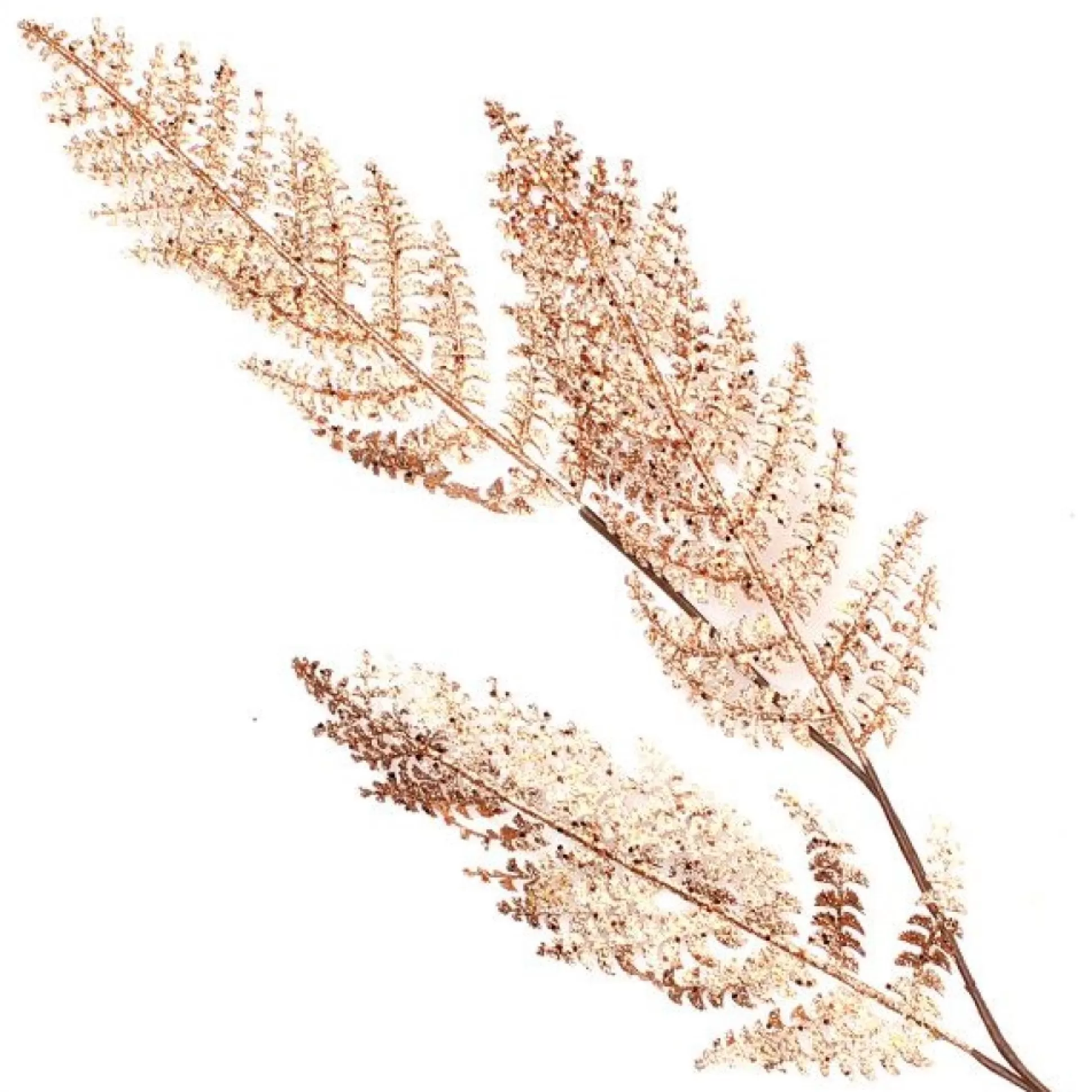 Copper Glitter Fern Spray Christmas Sprays |