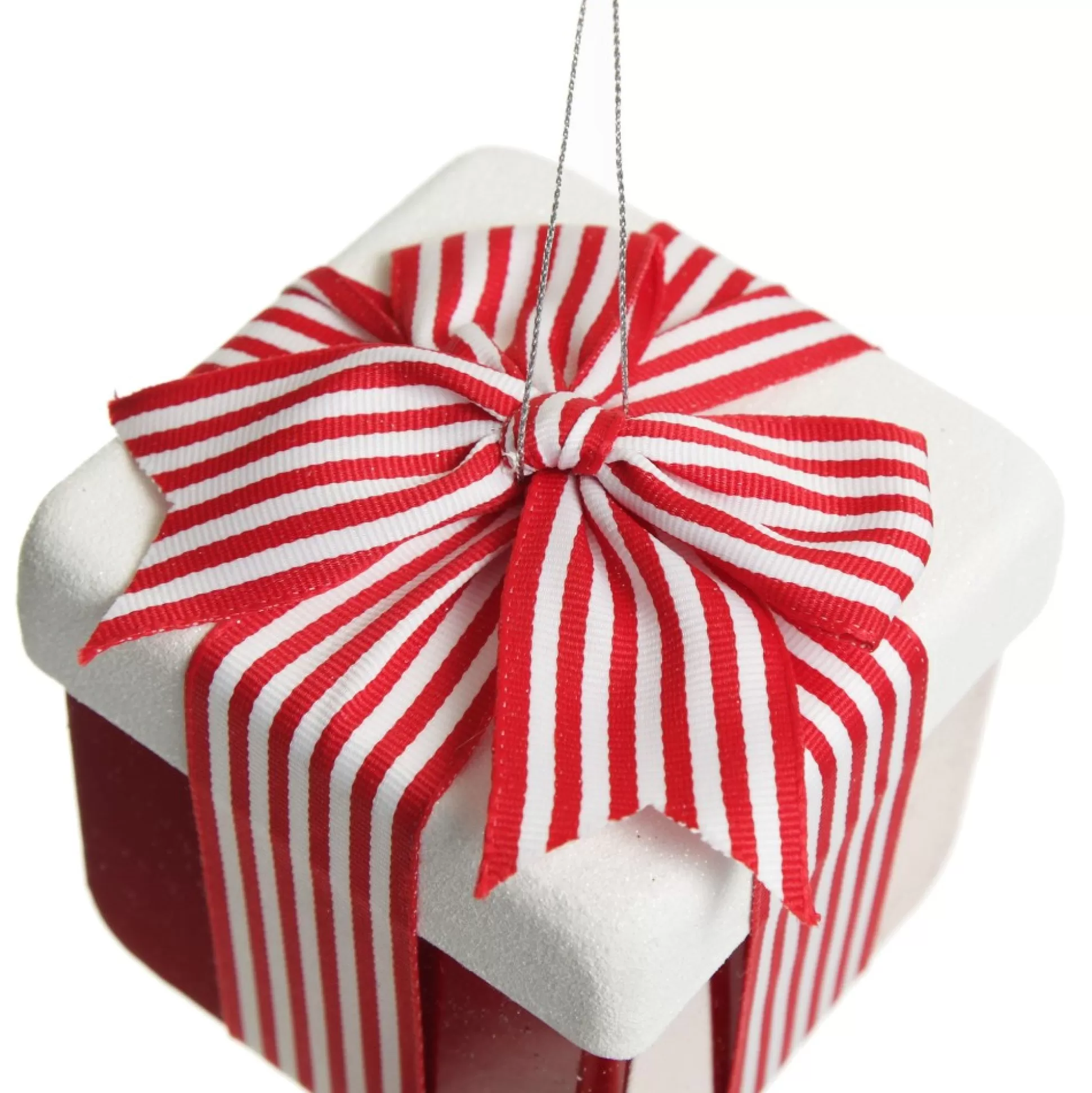 Cute Red and White Hanging Gift Box Christmas Decoration Christmas Tree Decorations |