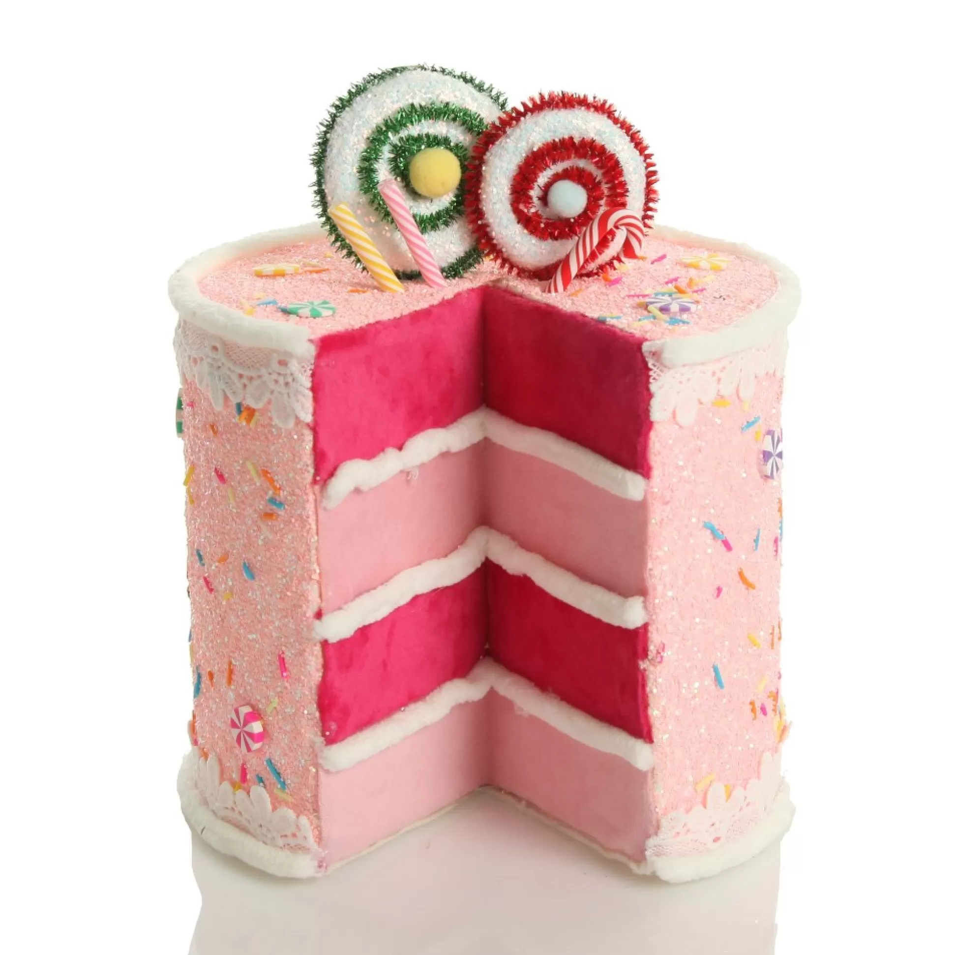 Delicious Pink Velvet Layered Cake Christmas Decoration Christmas Tree Decorations |