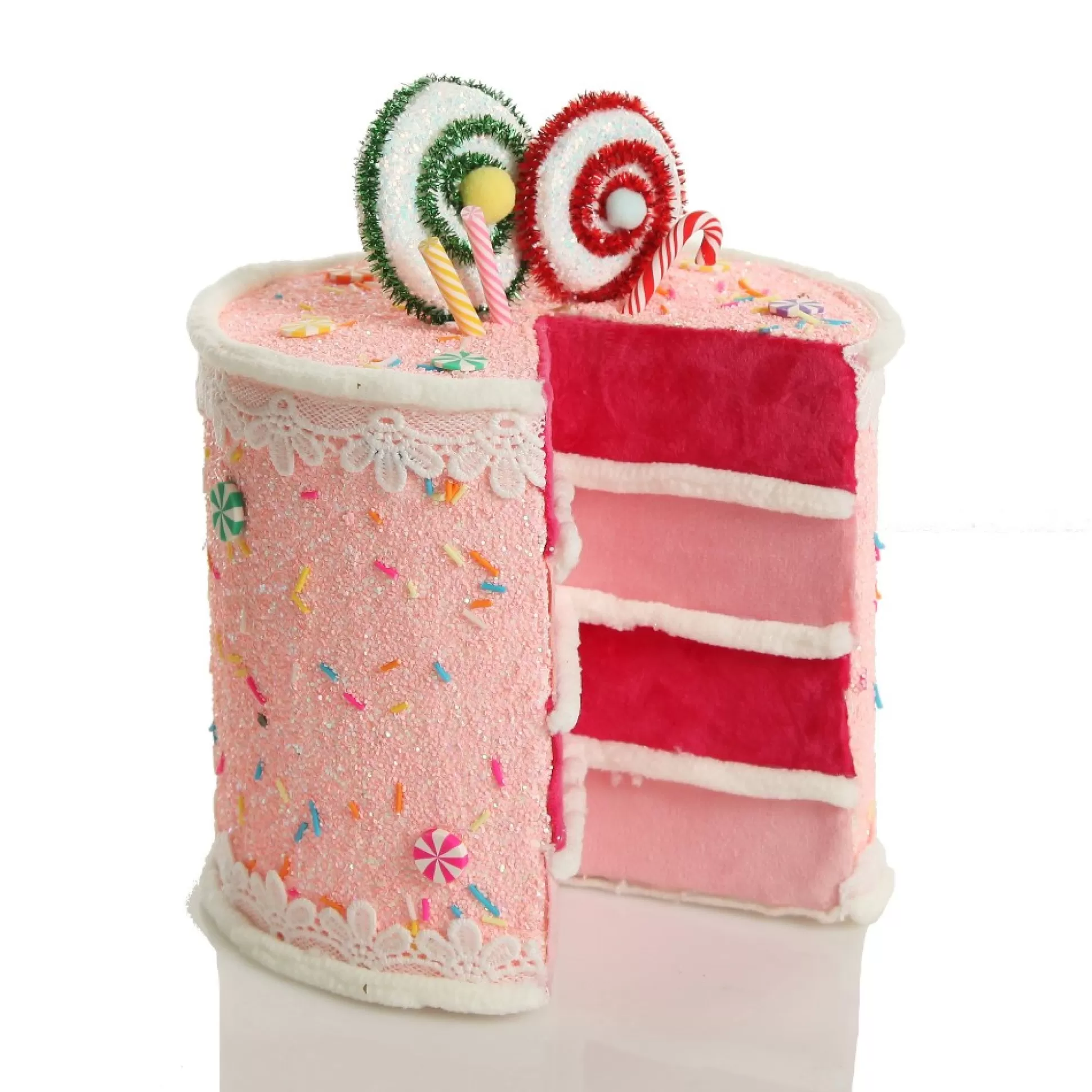 Delicious Pink Velvet Layered Cake Christmas Decoration Christmas Tree Decorations |