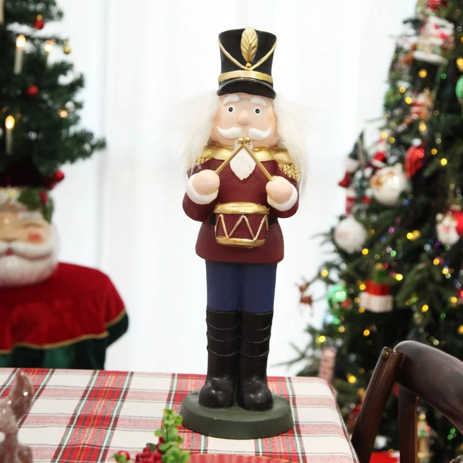 Extra Large Red Drummer Nutcracker Christmas Ornament. Christmas Nutcrackers |