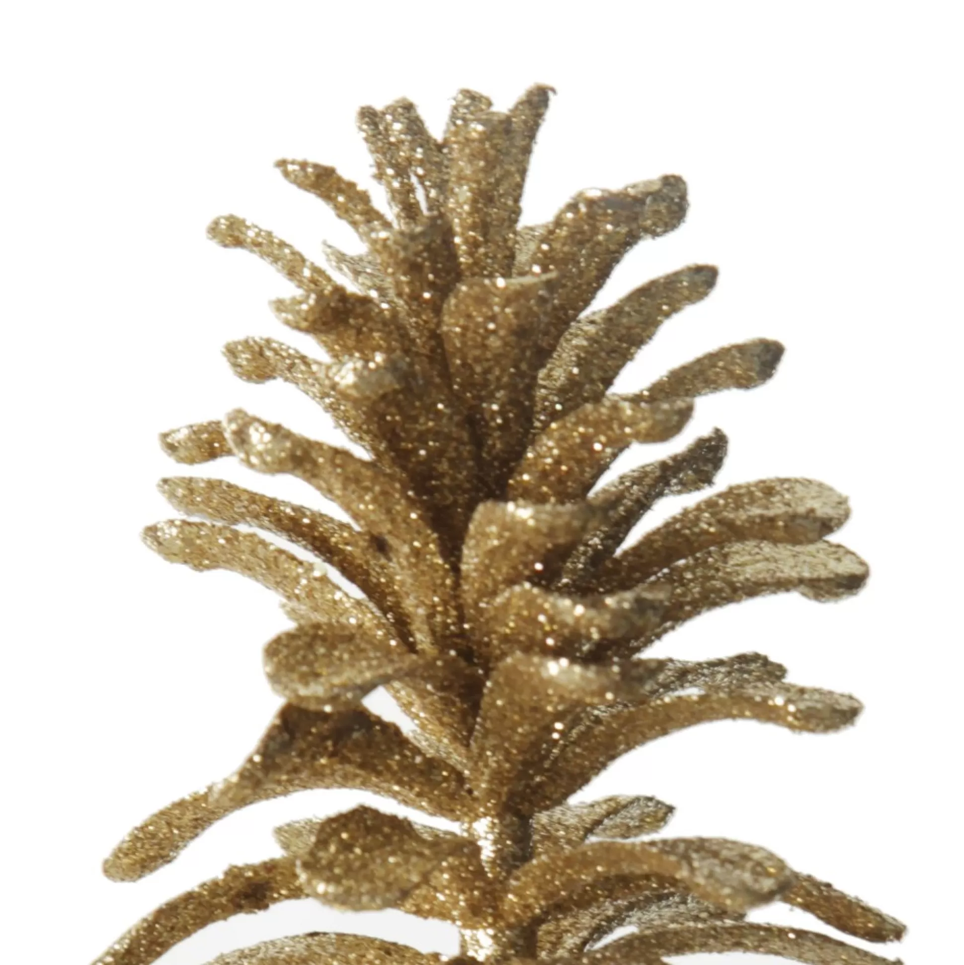 Gold Glitter Faux Hanging Pinecone Pinecones And Acorns |