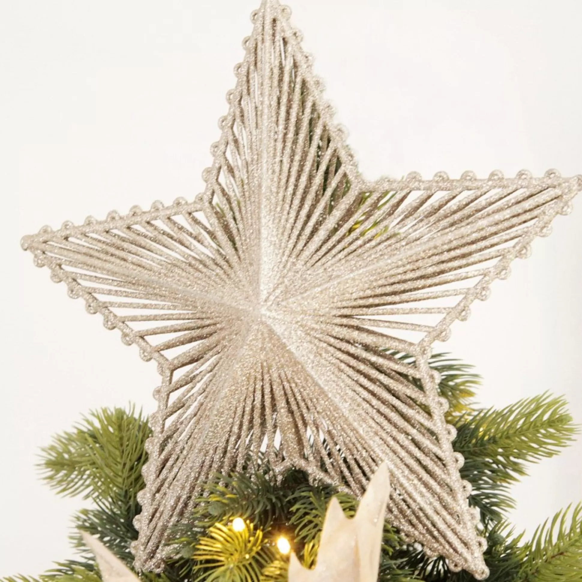 Gold Hollow Glitter Star Snowflakes And Stars |