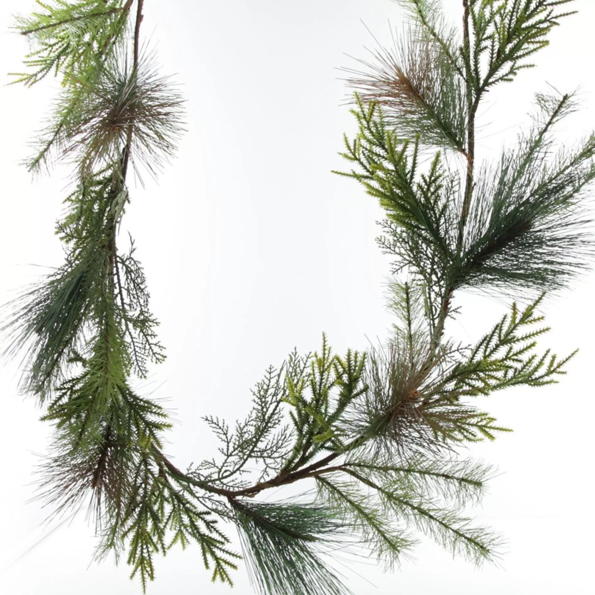 Green Mixed Leaf Christmas Garland Christmas Garlands |