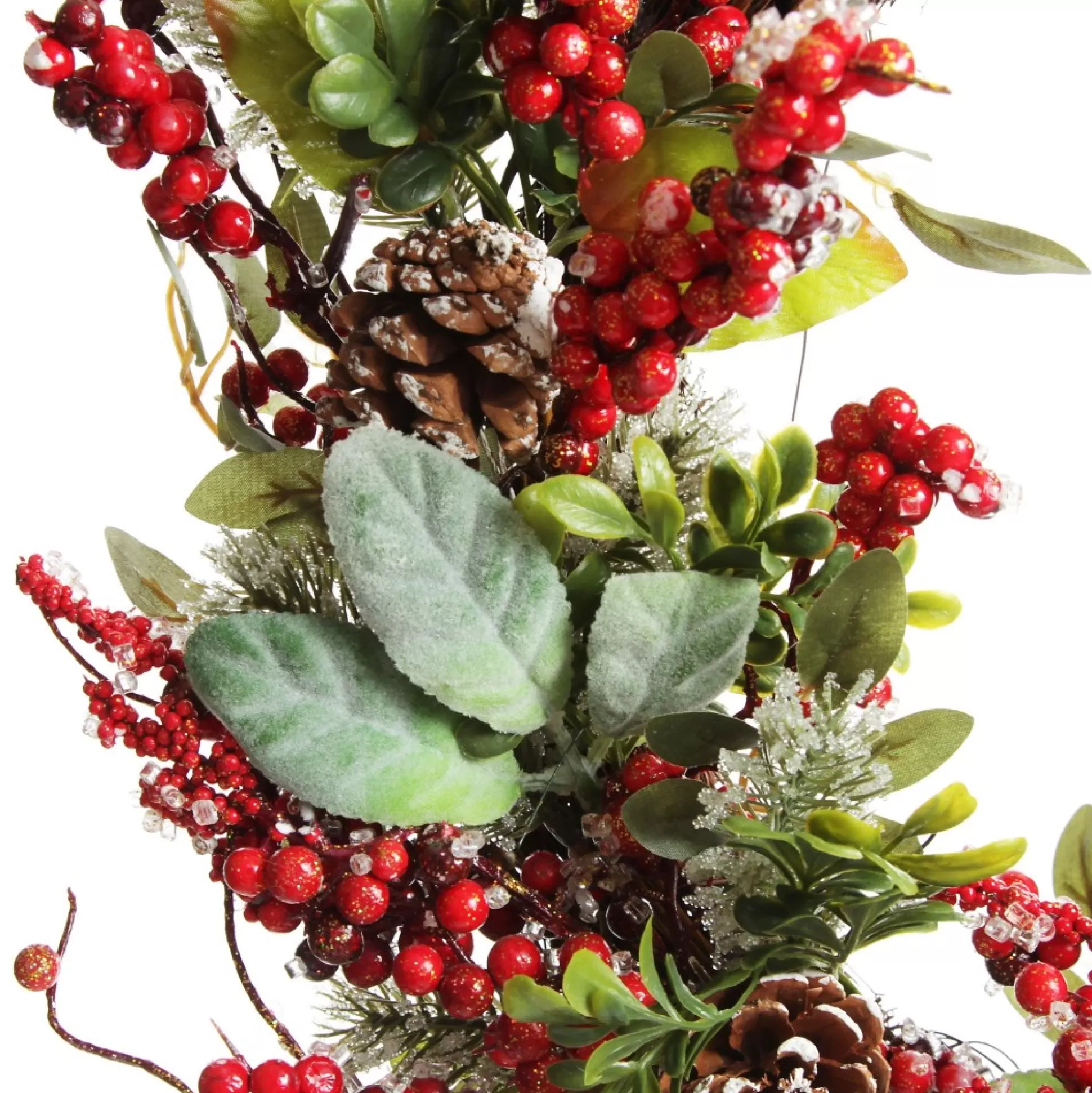 Iced Red Berry Wreath Christmas Wreaths |