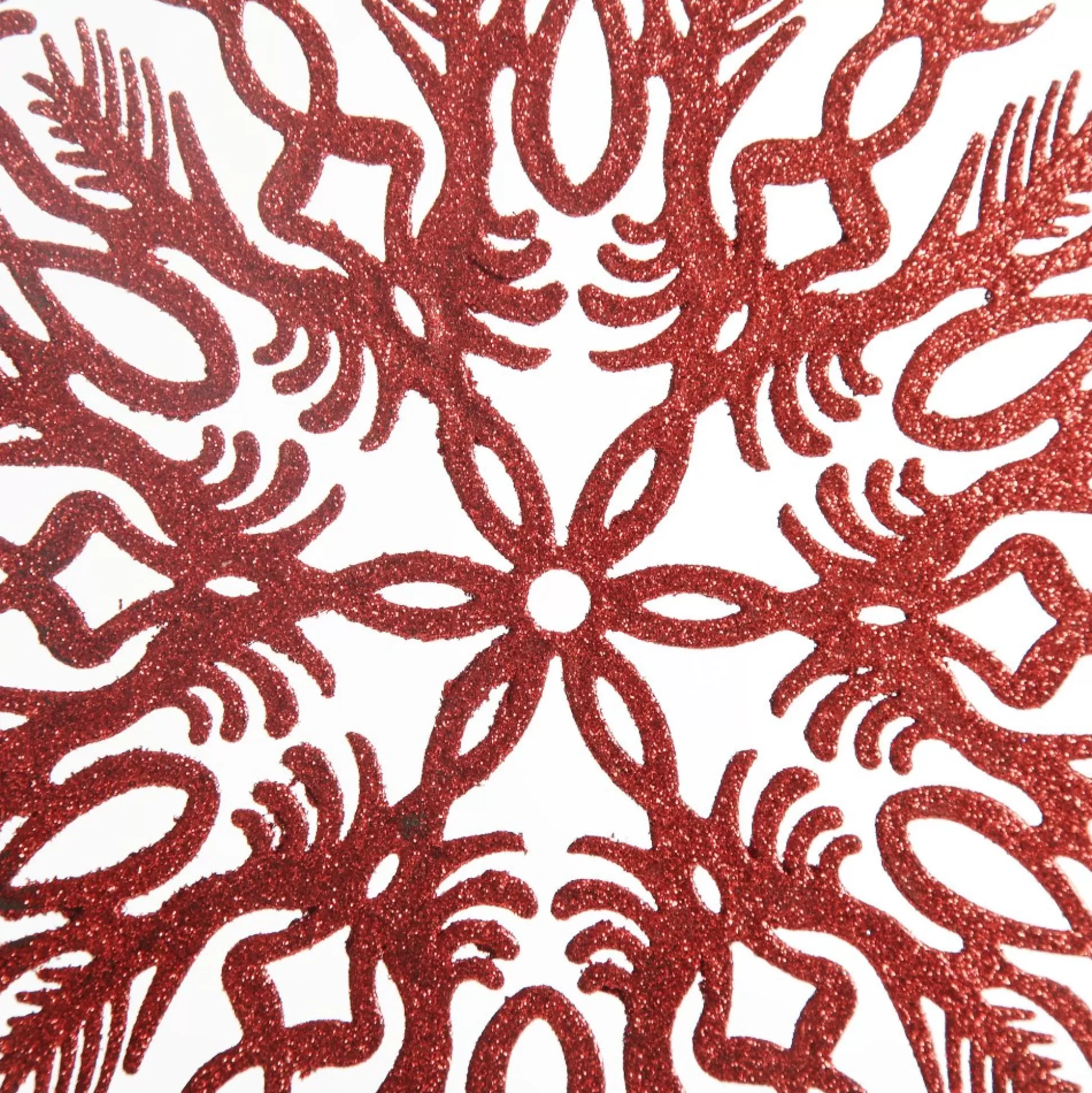 Intricate Red Hanging Snowflake Decoration Snowflakes And Stars |