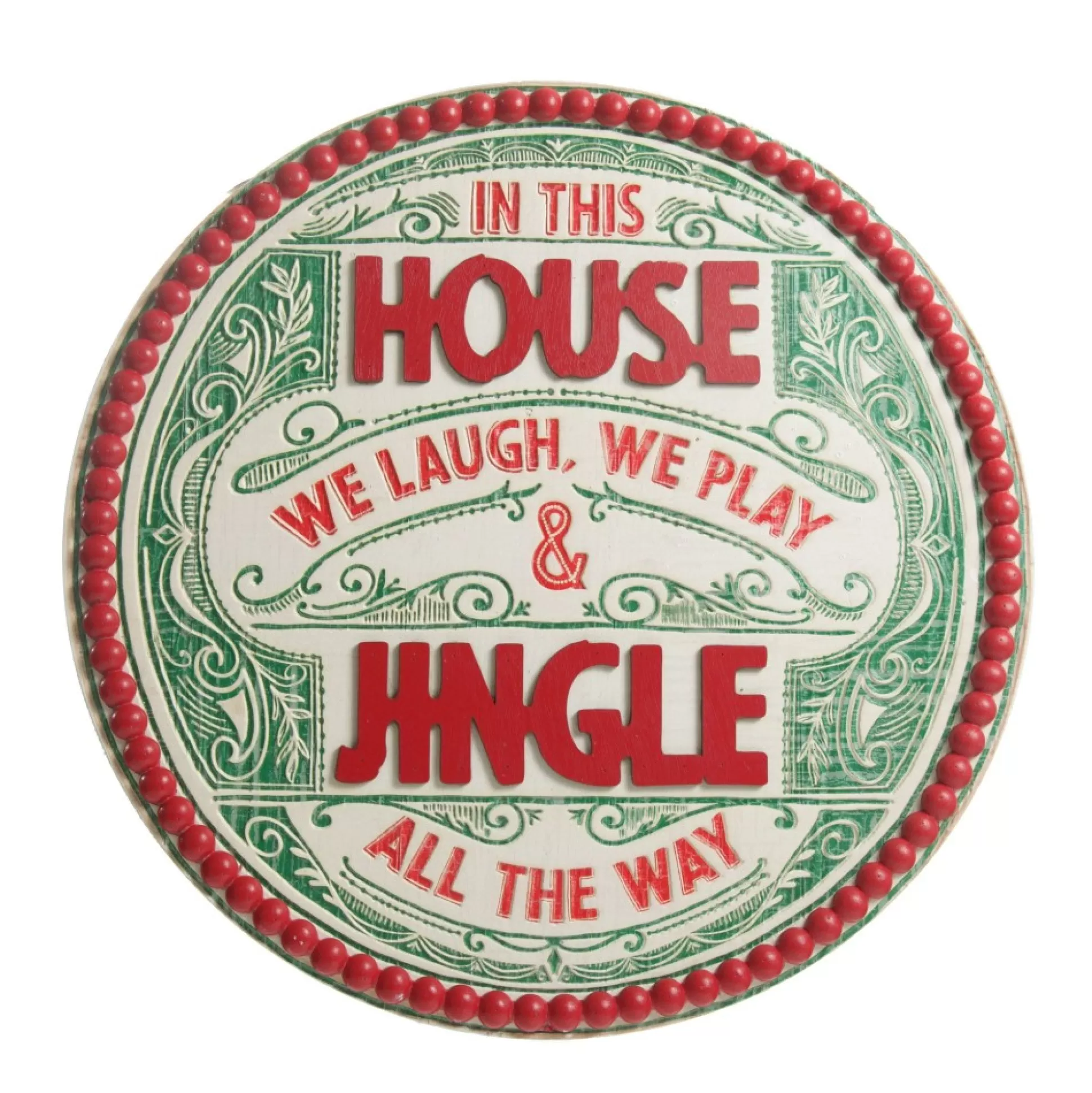 Jingle All the Way Retro Wooden Christmas Sign Wall Hangings And Signs |