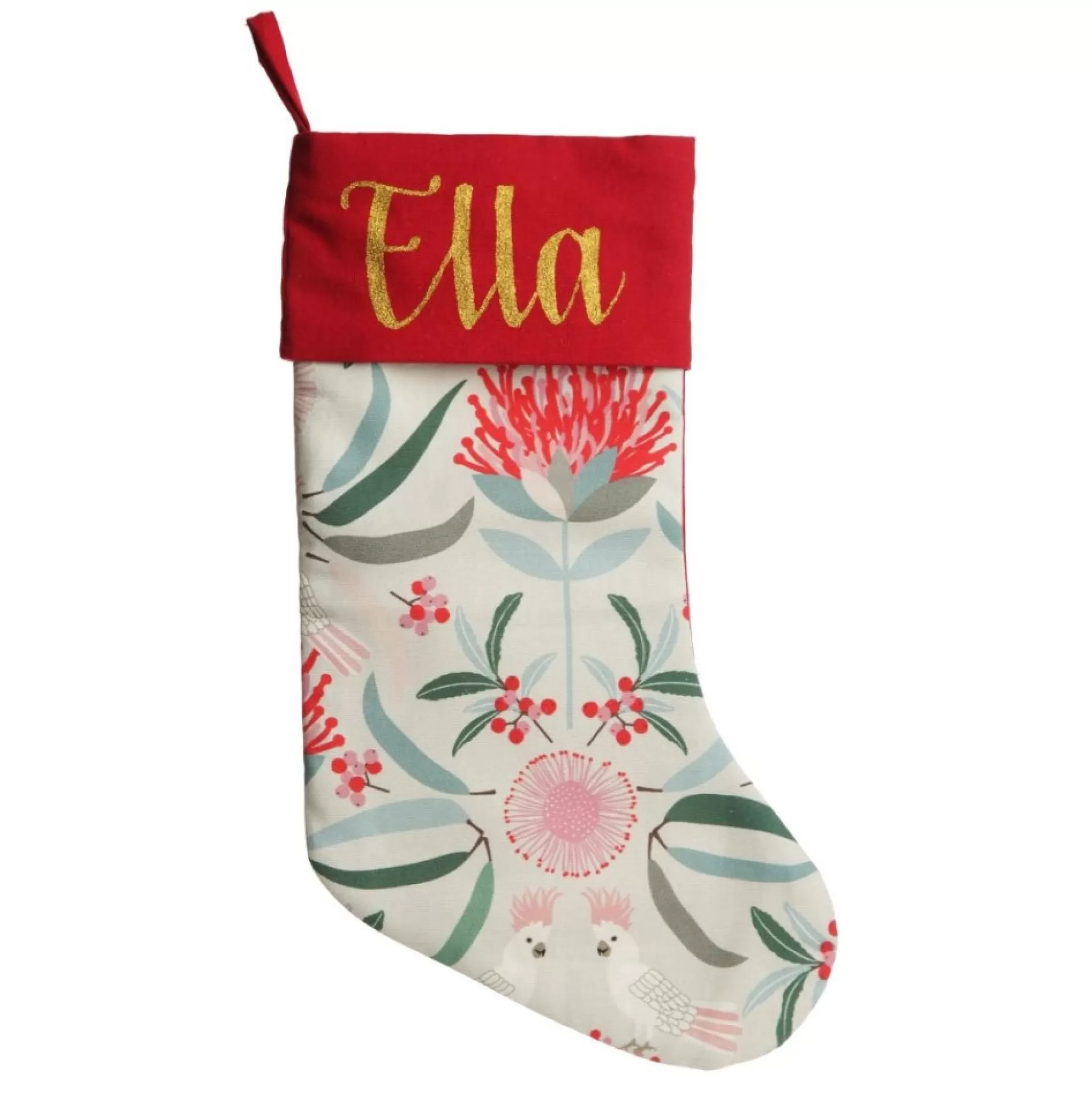 Jocelyn Proust Cockatoo Christmas Stocking Personalised Stockings |