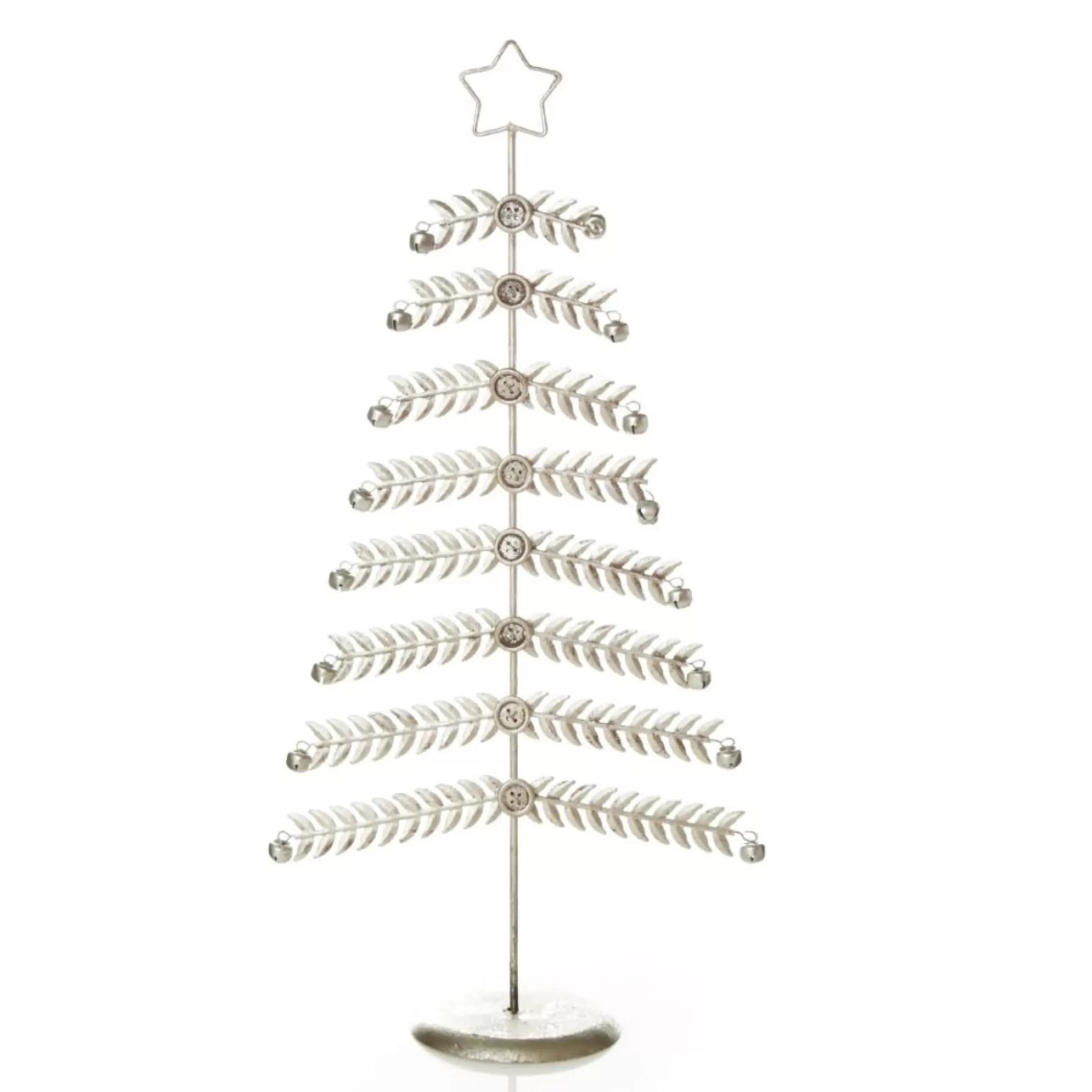 Large Antique Silver Metal Christmas Tree Table Top Christmas Trees |