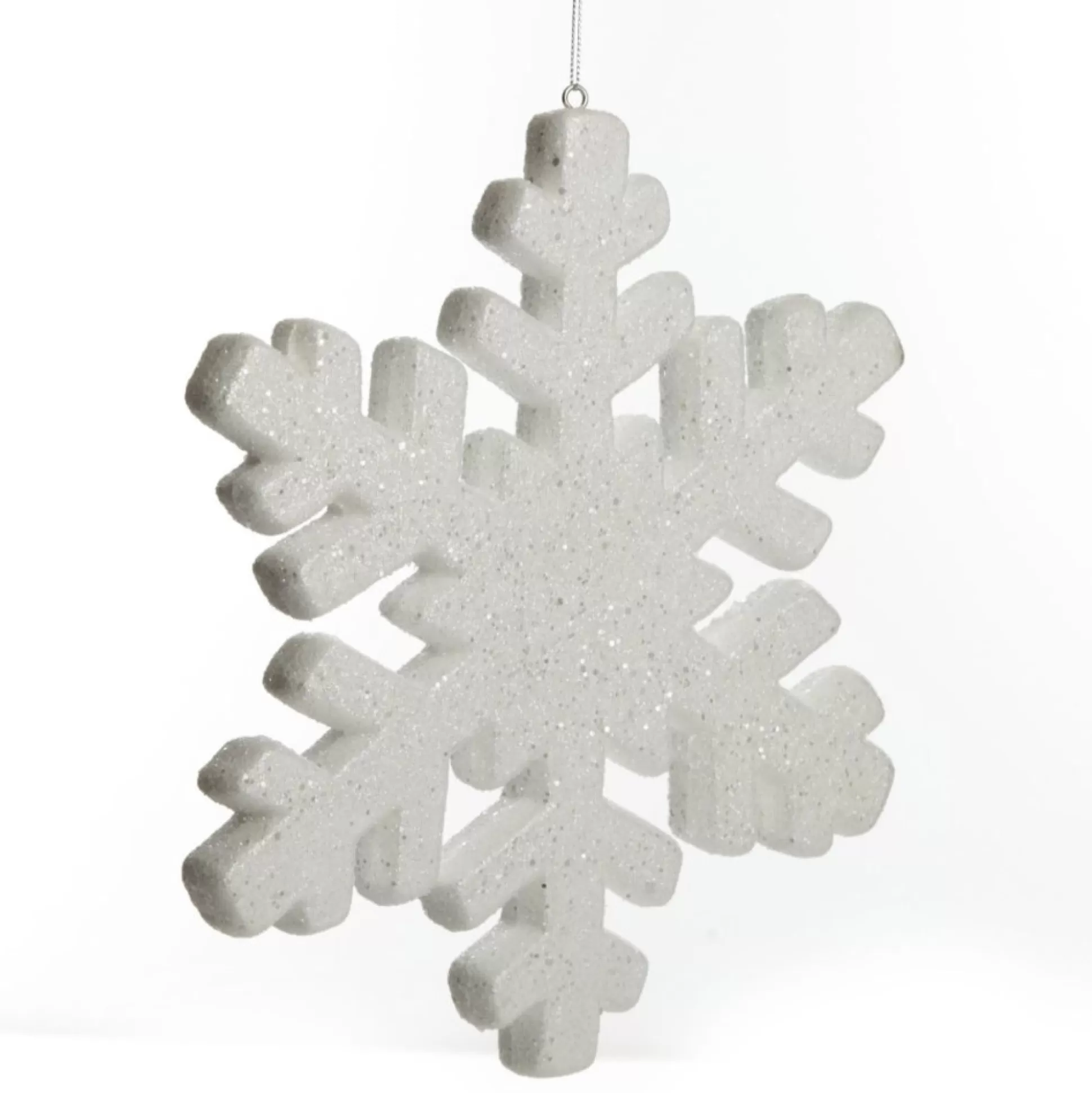 Large White Glitter Hanging Snowflake Snowflakes And Stars |