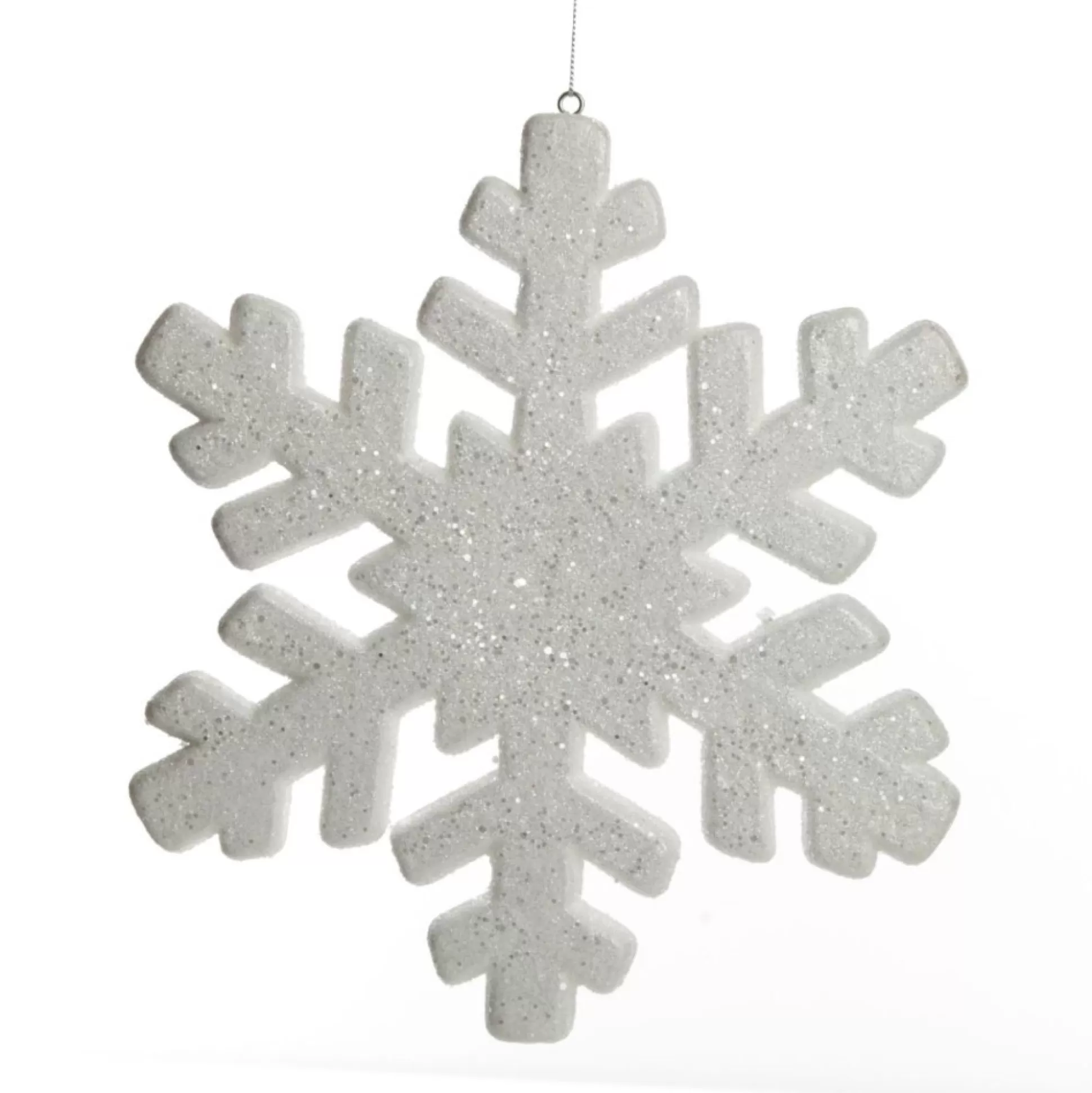 Large White Glitter Hanging Snowflake Snowflakes And Stars |