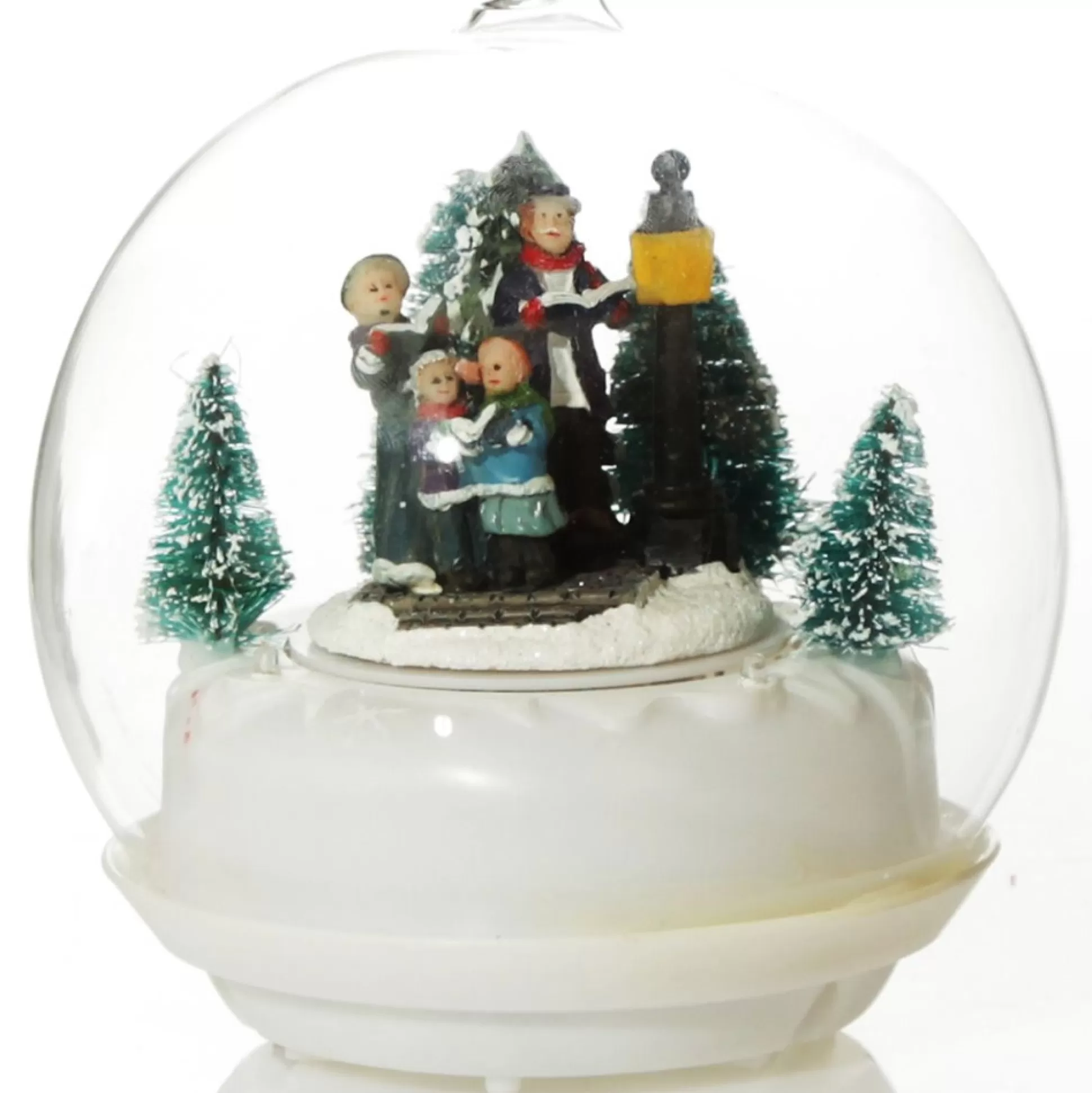 Lightup Christmas Carolers Glass Ball Light-Up Scenes And Ornaments |