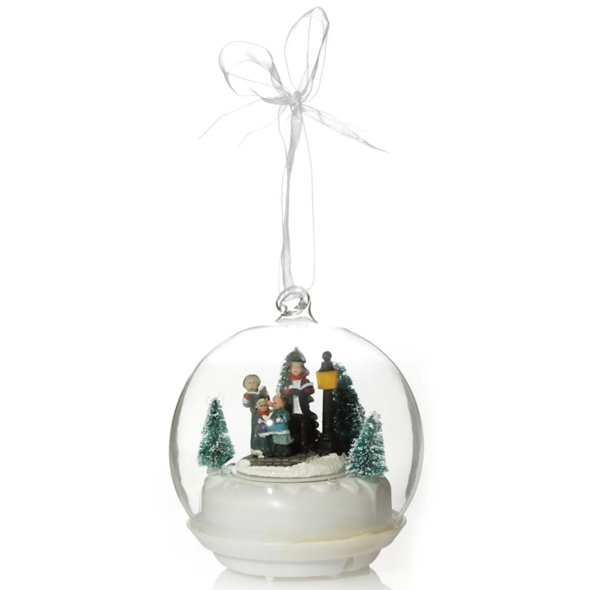 Lightup Christmas Carolers Glass Ball Light-Up Scenes And Ornaments |