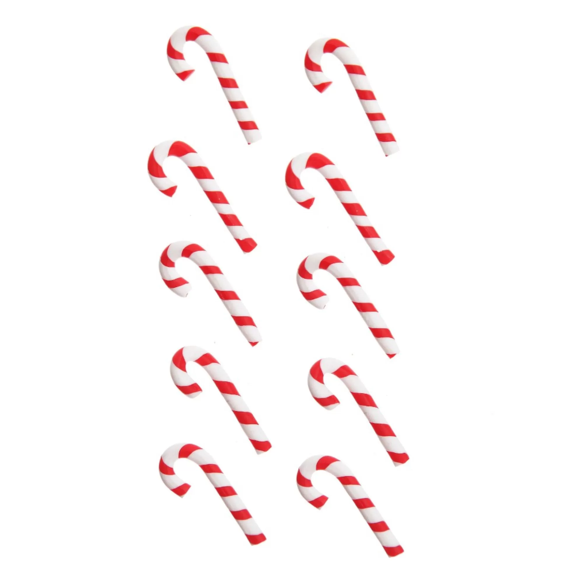 Mini Candy Canes - Bag of 10 Christmas Craft Supplies |