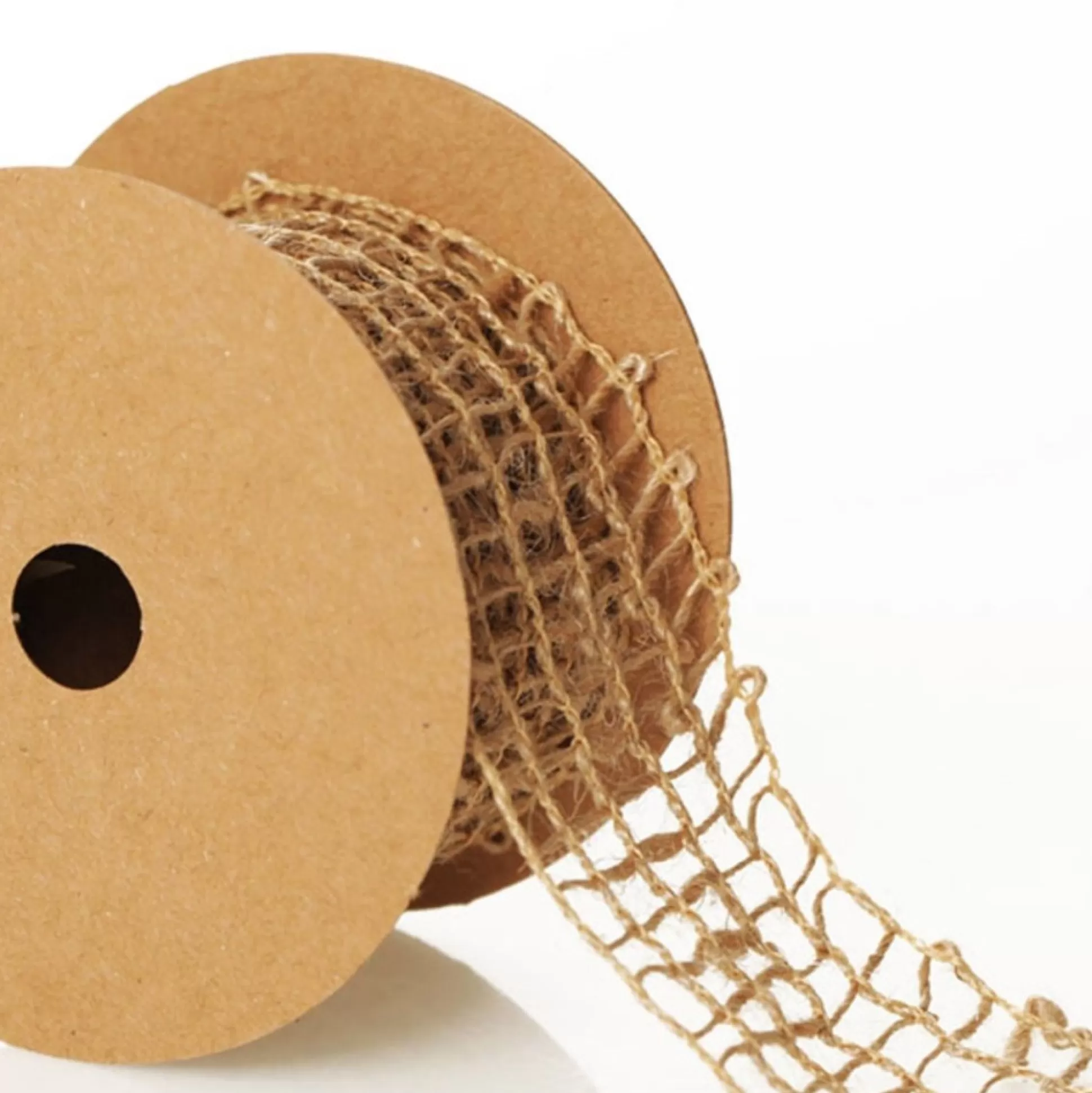 Natural Jute Loose Weave Ribbon - Design A Net Ribbons |