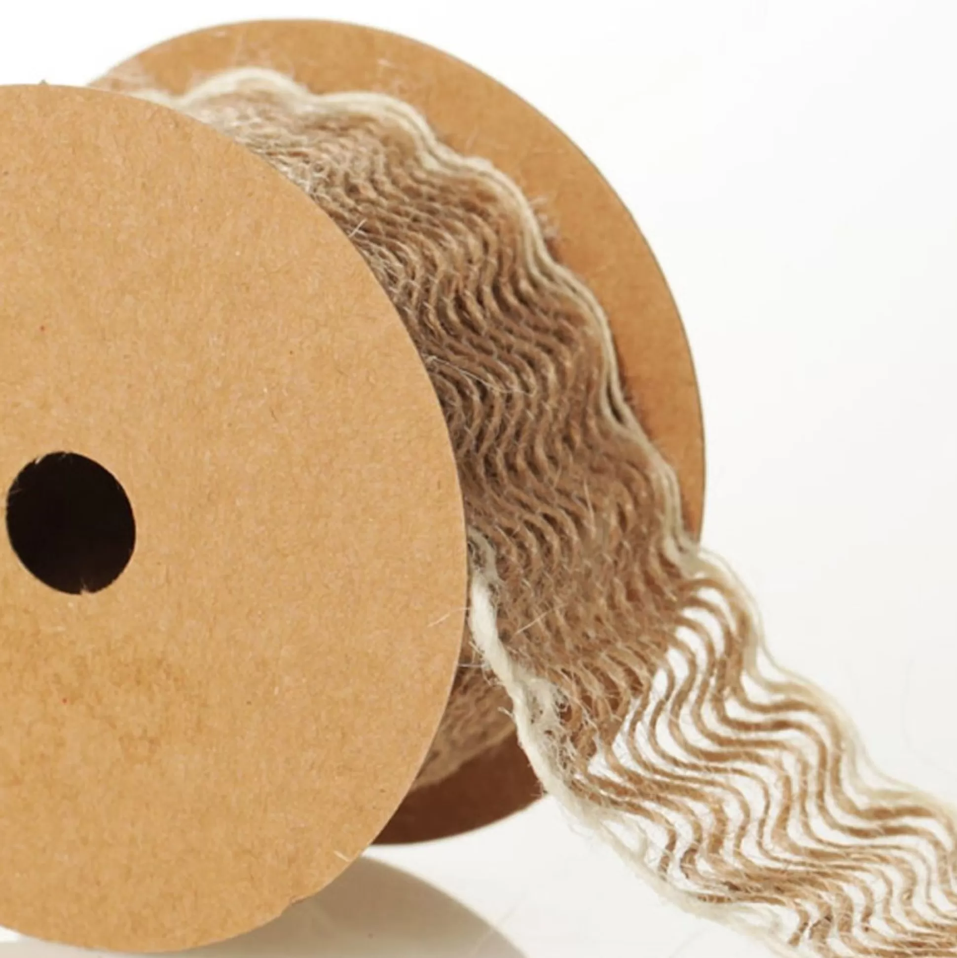 Natural Jute Loose Weave Ribbon - Design B Wave Ribbons |