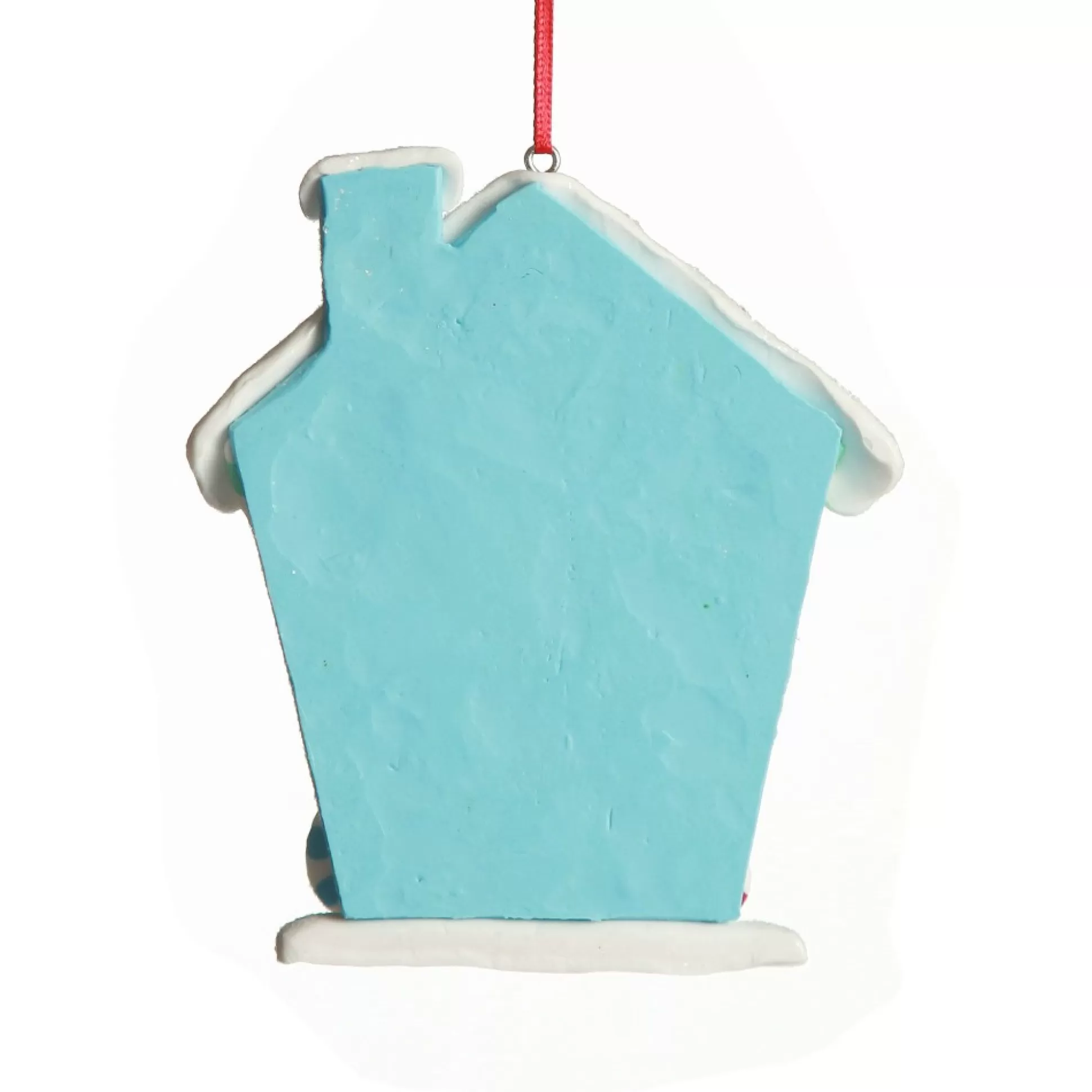Pastel Blue Candy Gingerbread House Tree Decoration Christmas Tree Decorations |