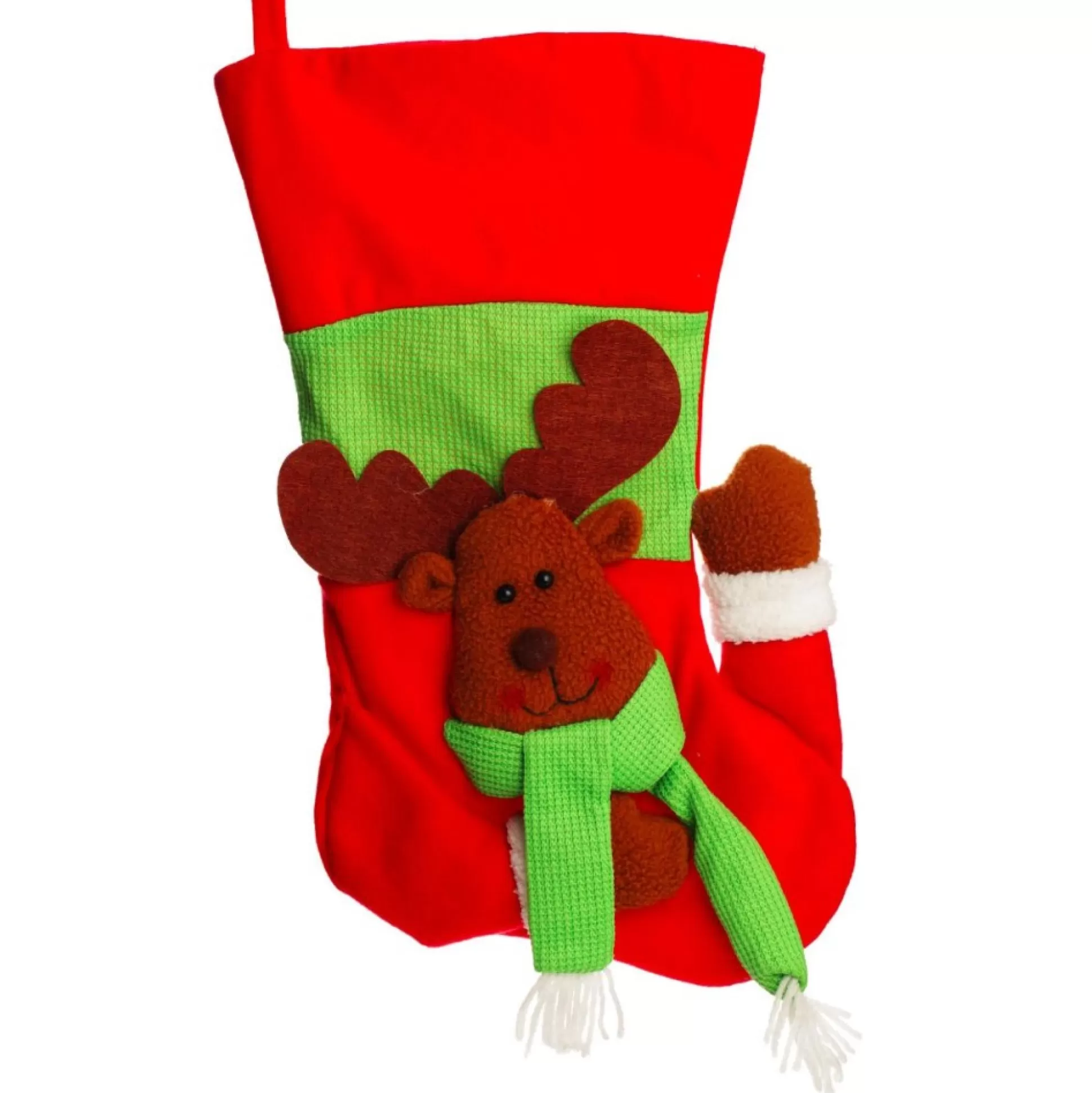 Personalised 3D Reindeer Christmas Stocking Personalised Stockings |