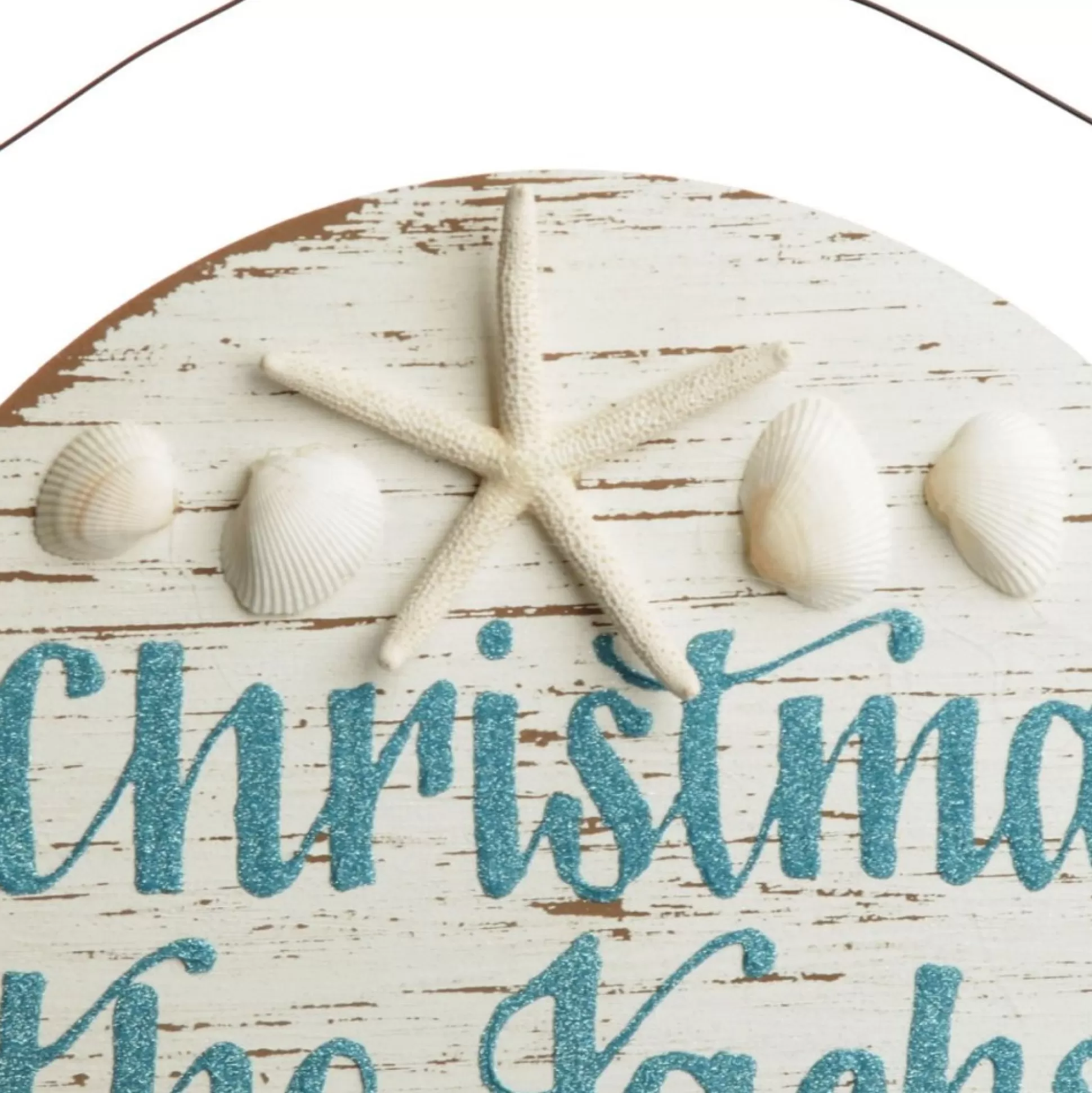 Personalised Arched Beach Christmas Wood Plaque Christmas Plaques |