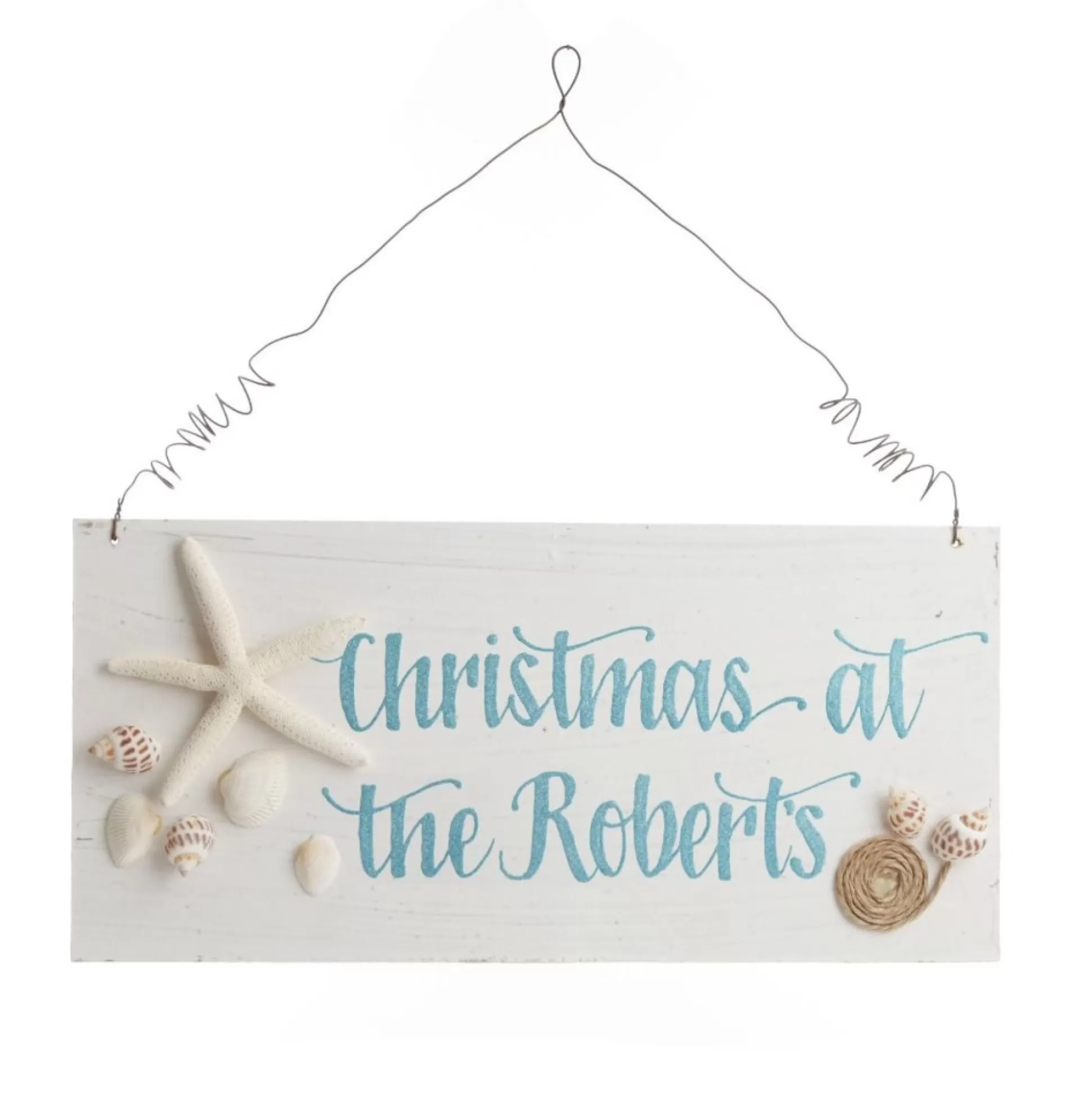 Personalised Beach Christmas Wood Plaque Christmas Plaques |