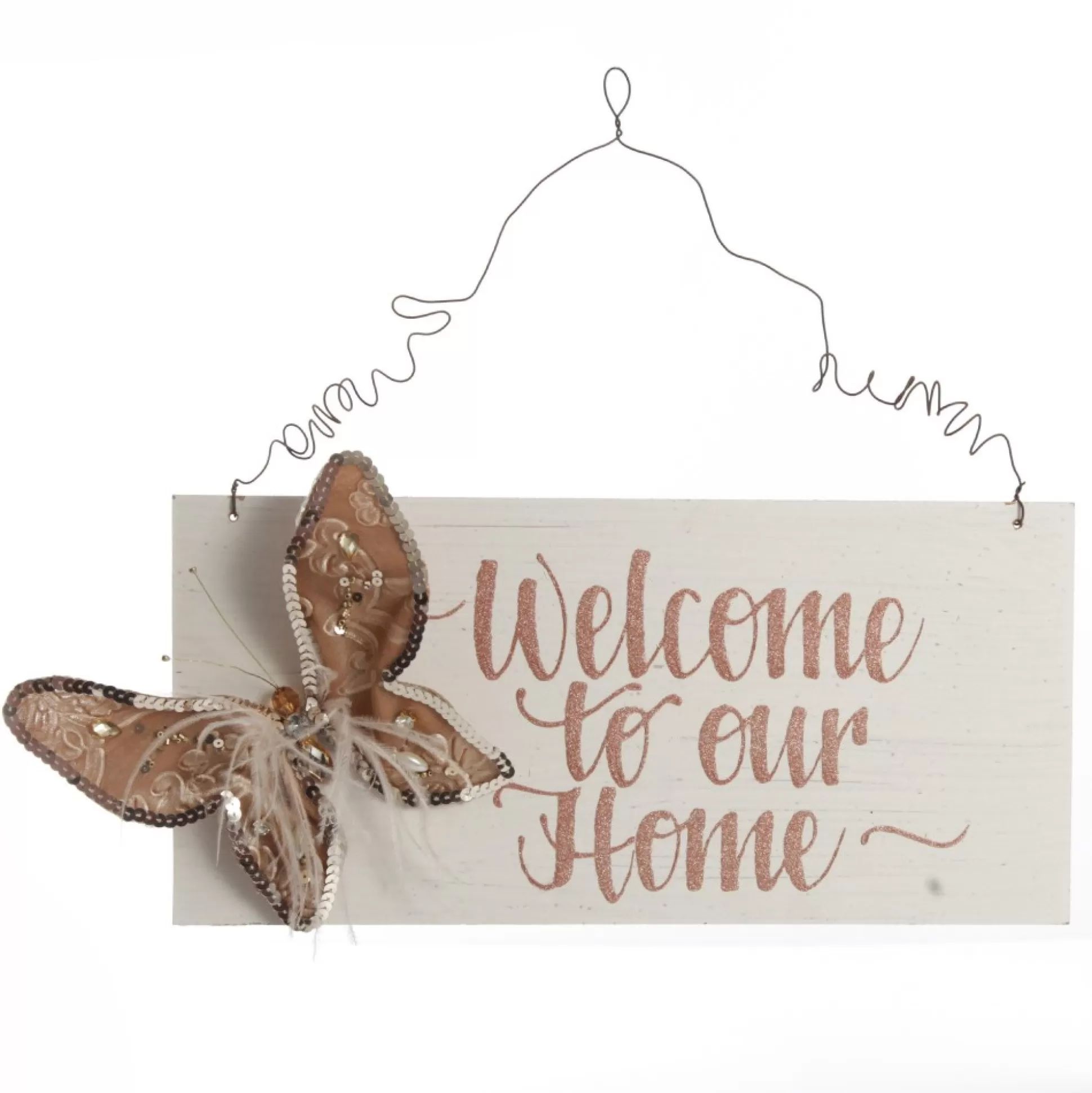 Personalised Boho Butterfly Christmas Wood Plaque Christmas Plaques |