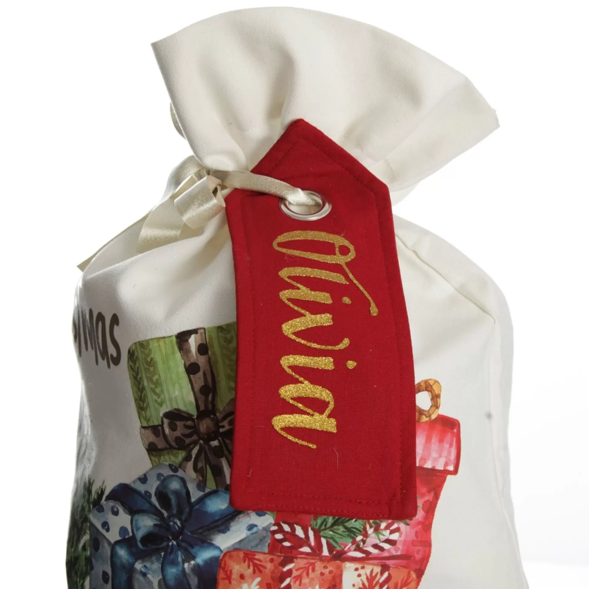 Personalised Christmas Vintage Car Santa Sack Personalised Santa Sacks |