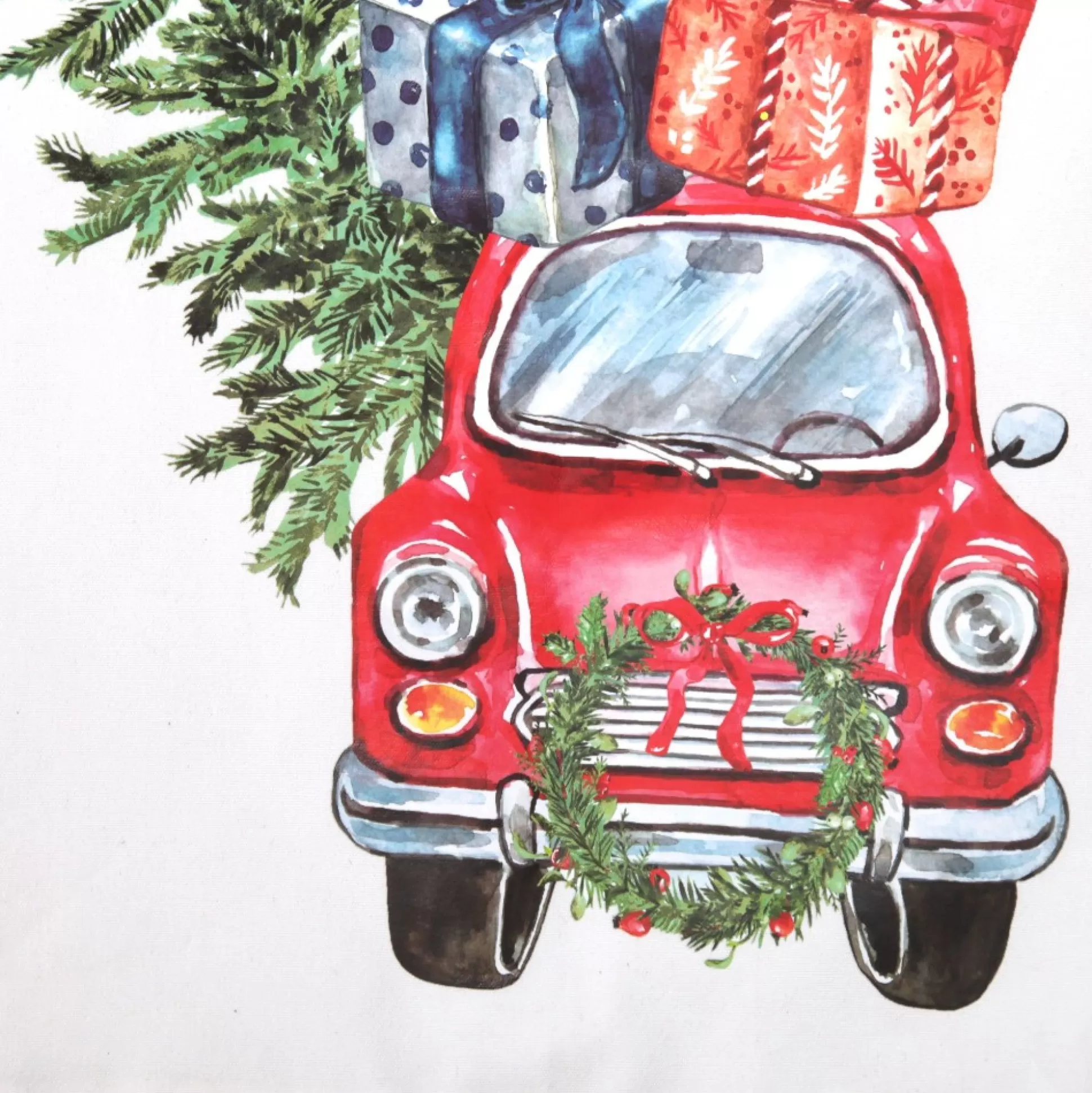 Personalised Christmas Vintage Car Santa Sack Personalised Santa Sacks |