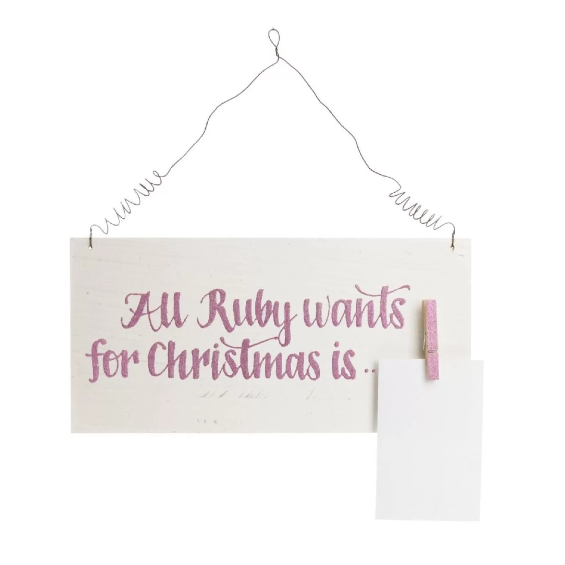 Personalised Christmas Wish List Wood Plaque Christmas Plaques |