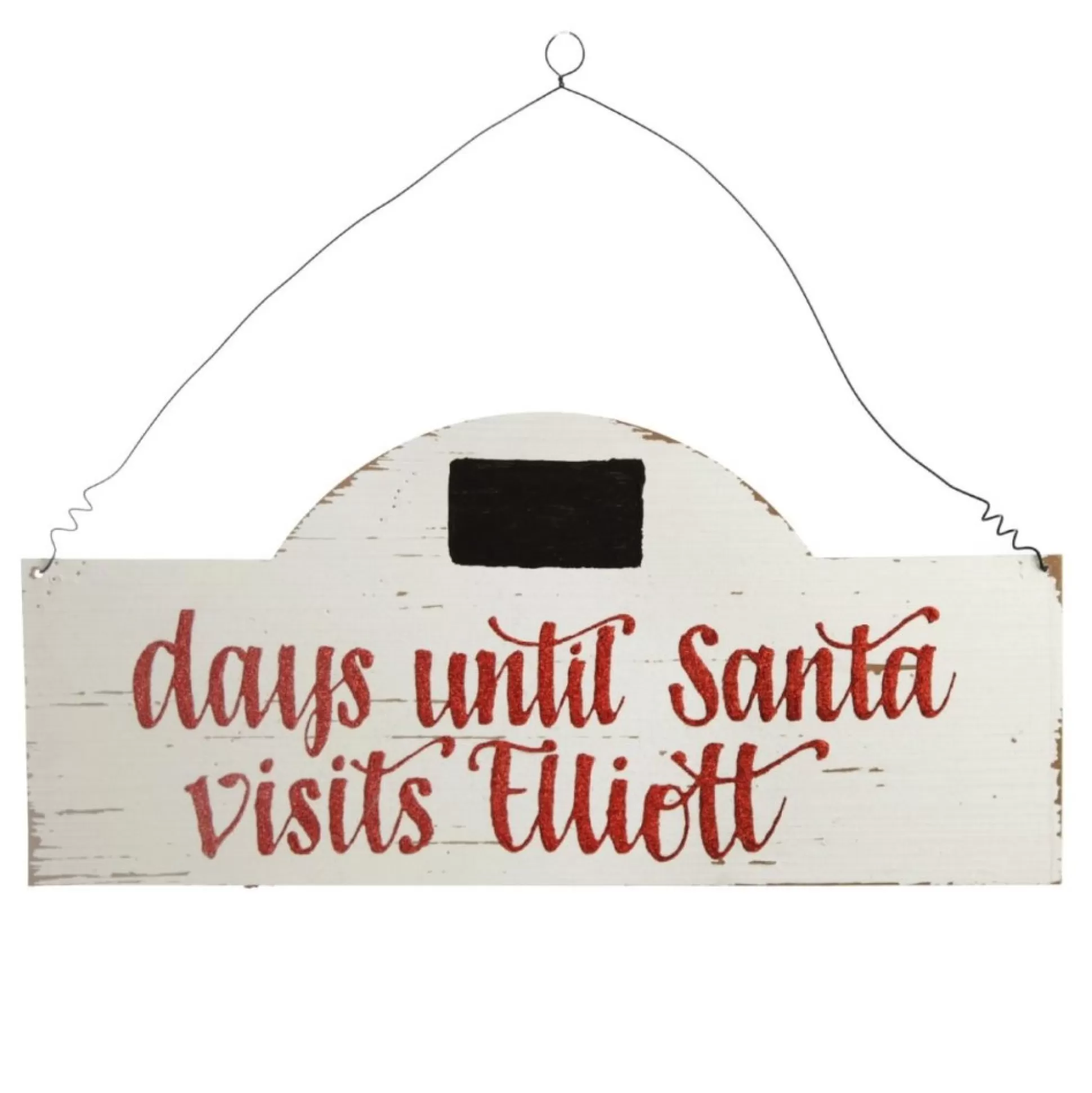 Personalised Countdown to Christmas Arched Wood Plaque Christmas Plaques |