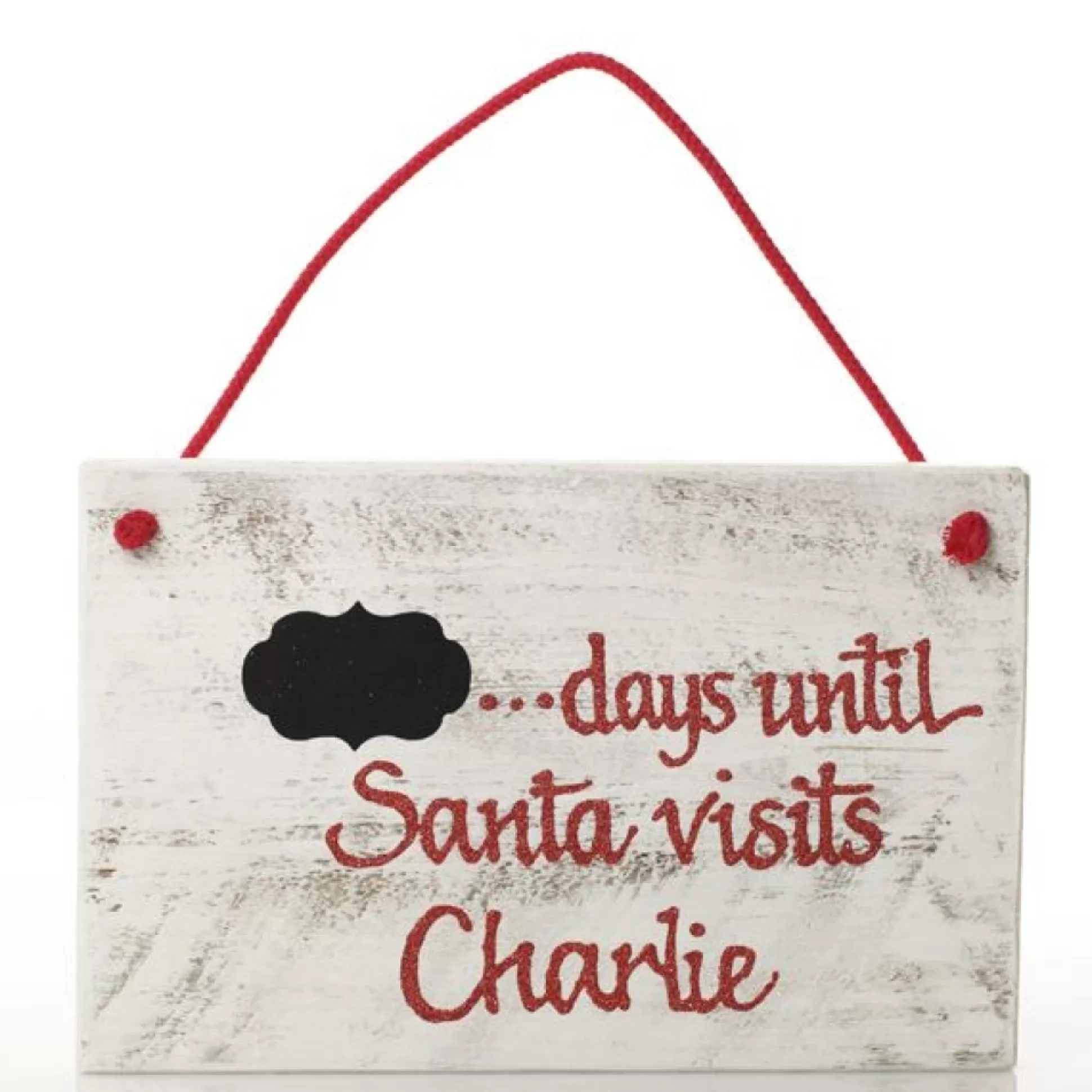 Personalised Countdown to Christmas Arched Wood Plaque Christmas Plaques |