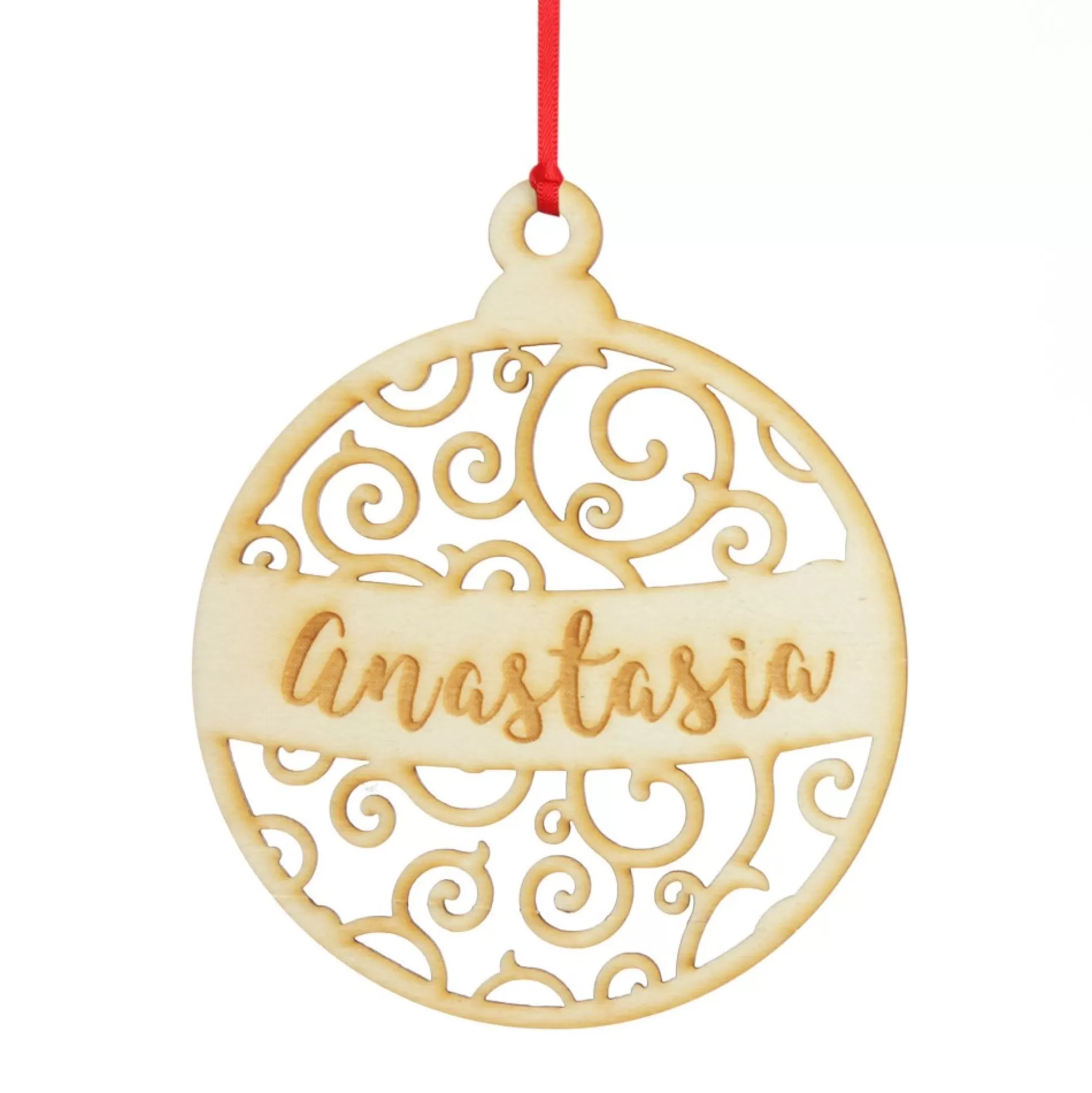 Personalised Cutout Bauble Christmas Decoration Personalised Decorations |