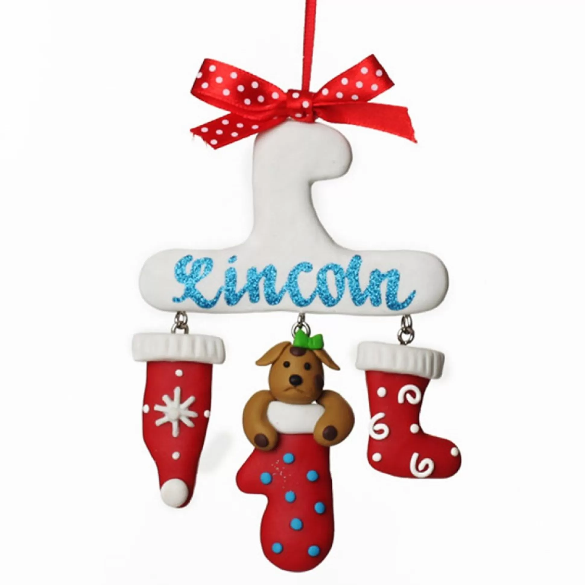 Personalised Dog Charm Christmas Decoration Personalised Decorations |